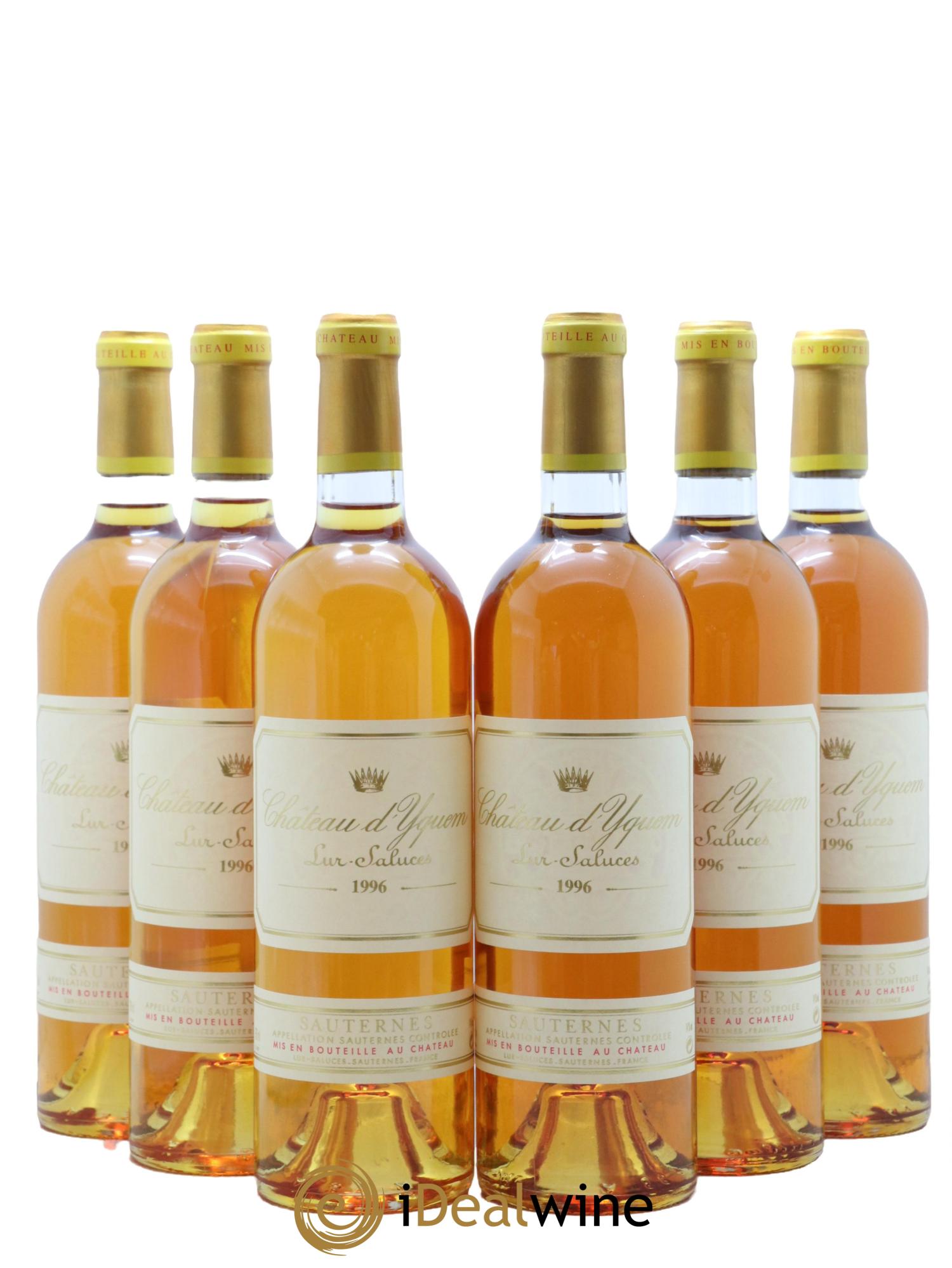 Château d' Yquem 1er Cru Classé Supérieur  1996 - Lot de 6 bouteilles - 0