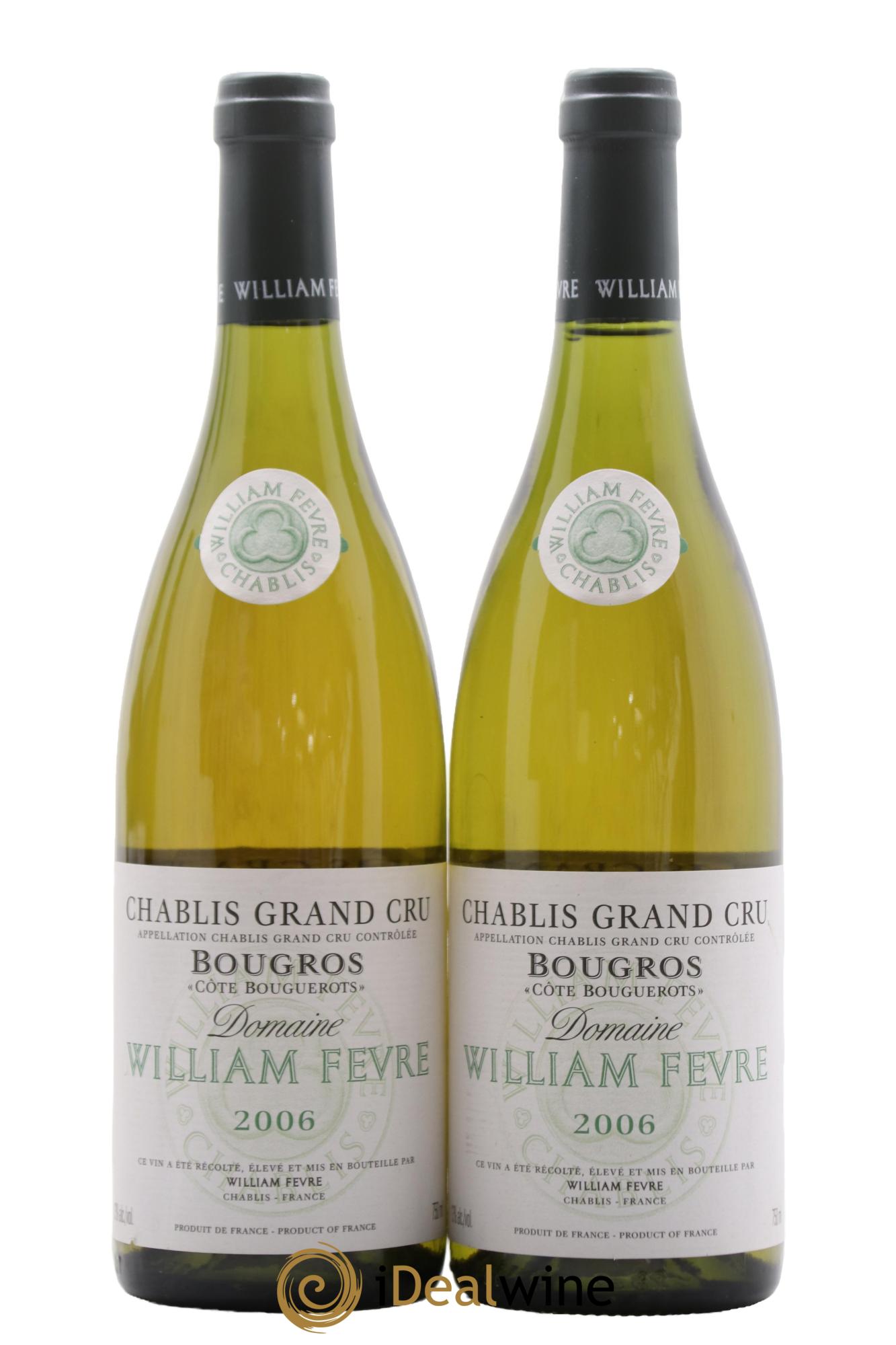 Chablis Grand Cru Bougros William Fèvre 2006 - Lot of 2 bottles - 0