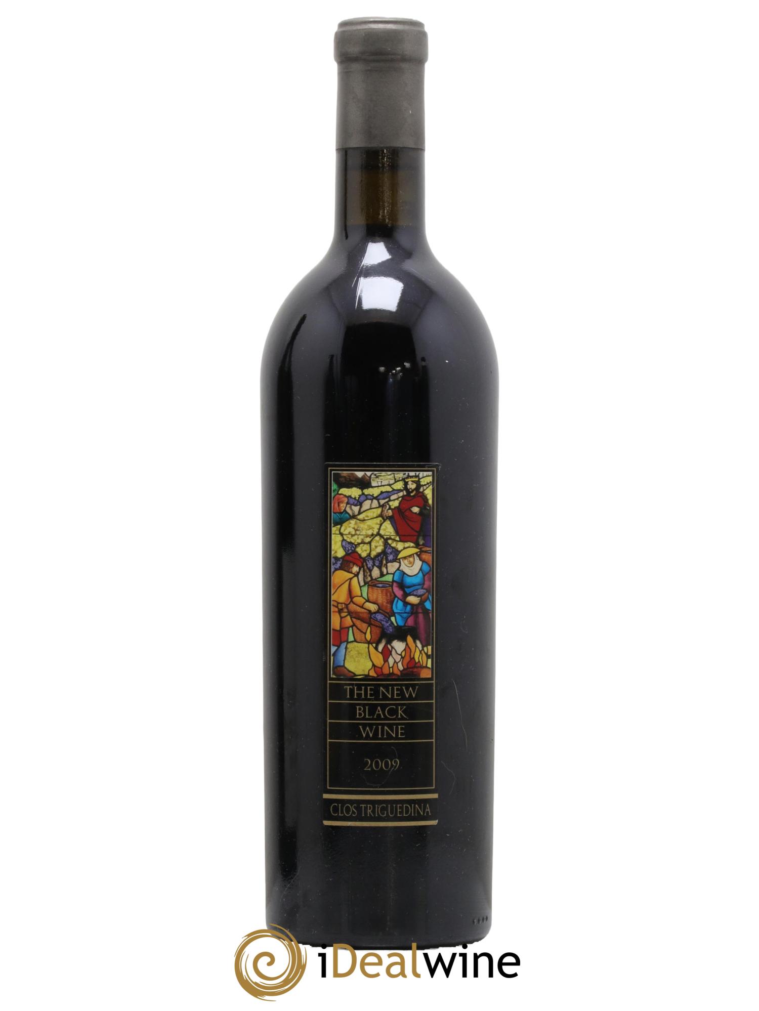 Cahors Clos Triguedina New Black Wine Jean-Luc Baldès  2009 - Lotto di 1 bottiglia - 0