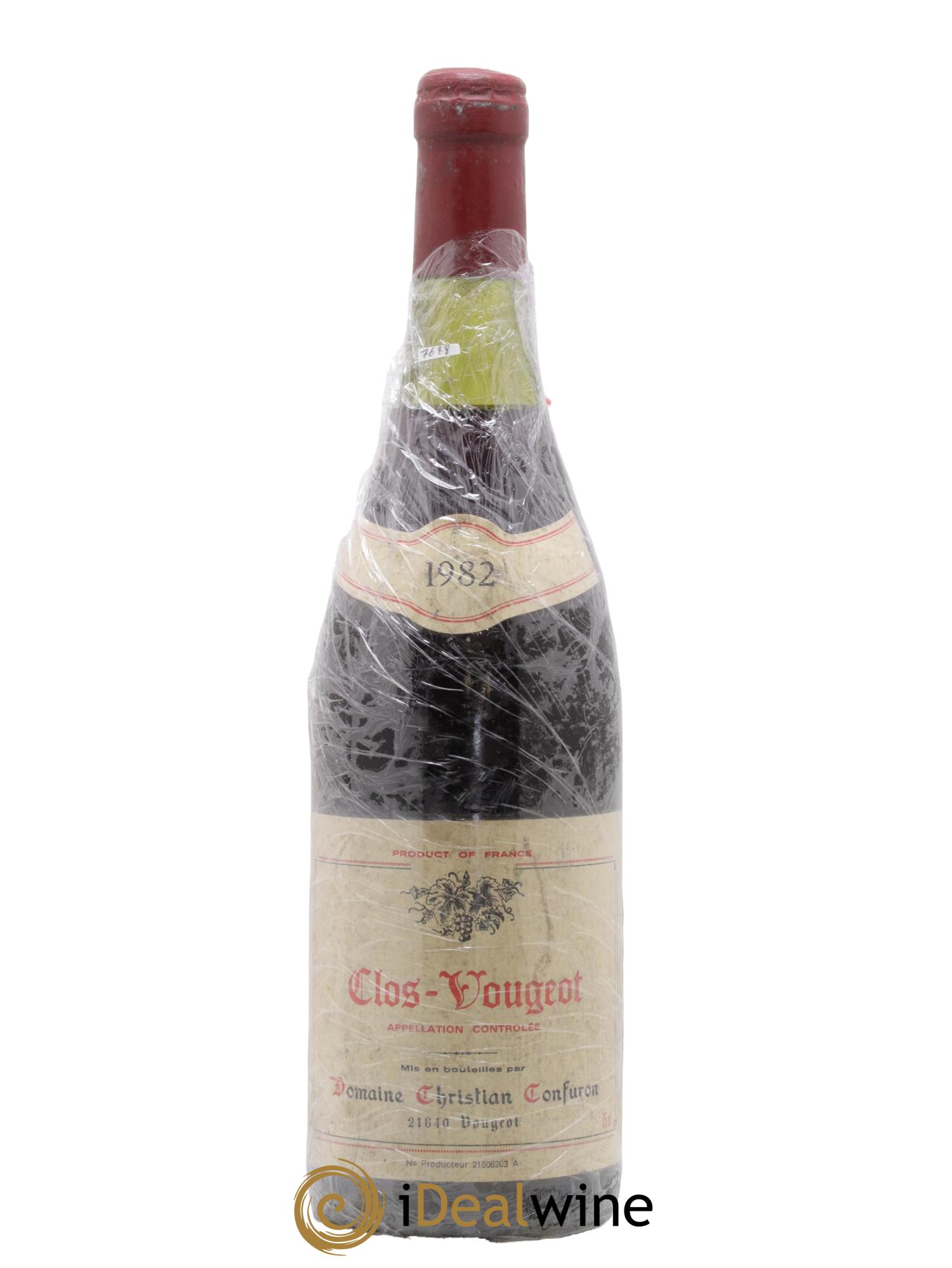 Clos de Vougeot Grand Cru Christian Confuron 1982 - Lot of 1 bottle - 0