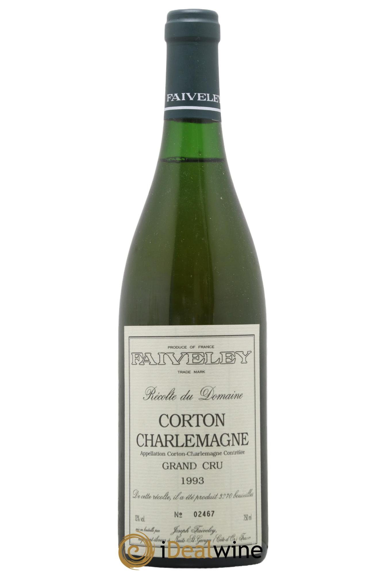 Corton-Charlemagne Grand Cru Faiveley 1993 - Lot de 1 bouteille - 0