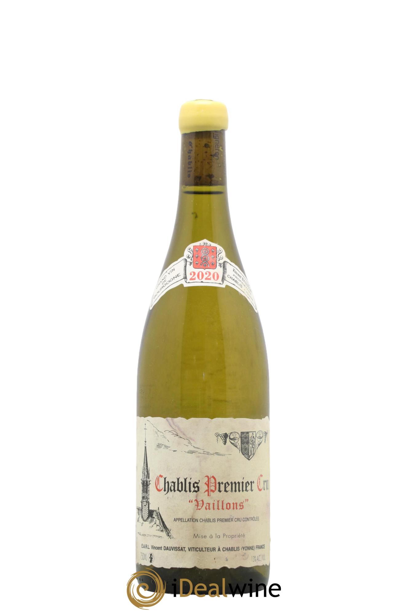 Chablis 1er Cru Vaillons Vincent Dauvissat (Domaine) 2020 - Lotto di 1 bottiglia - 0