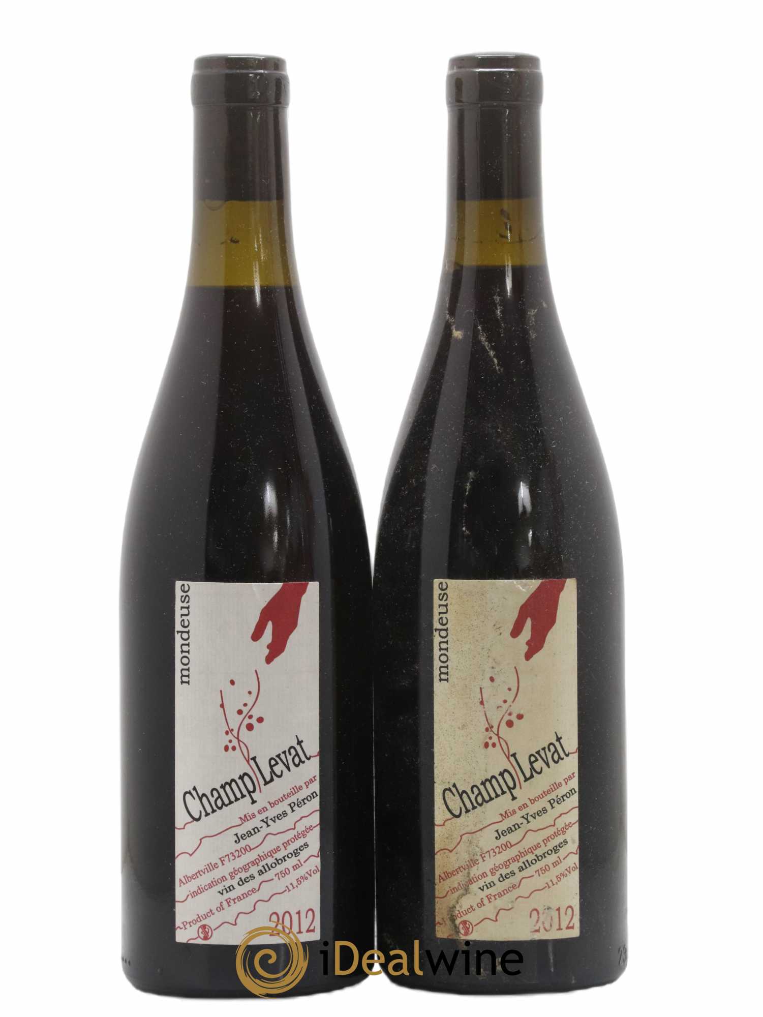 Vin de France Champ Levat Jean-Yves Péron  2012 - Lot de 2 bouteilles - 0