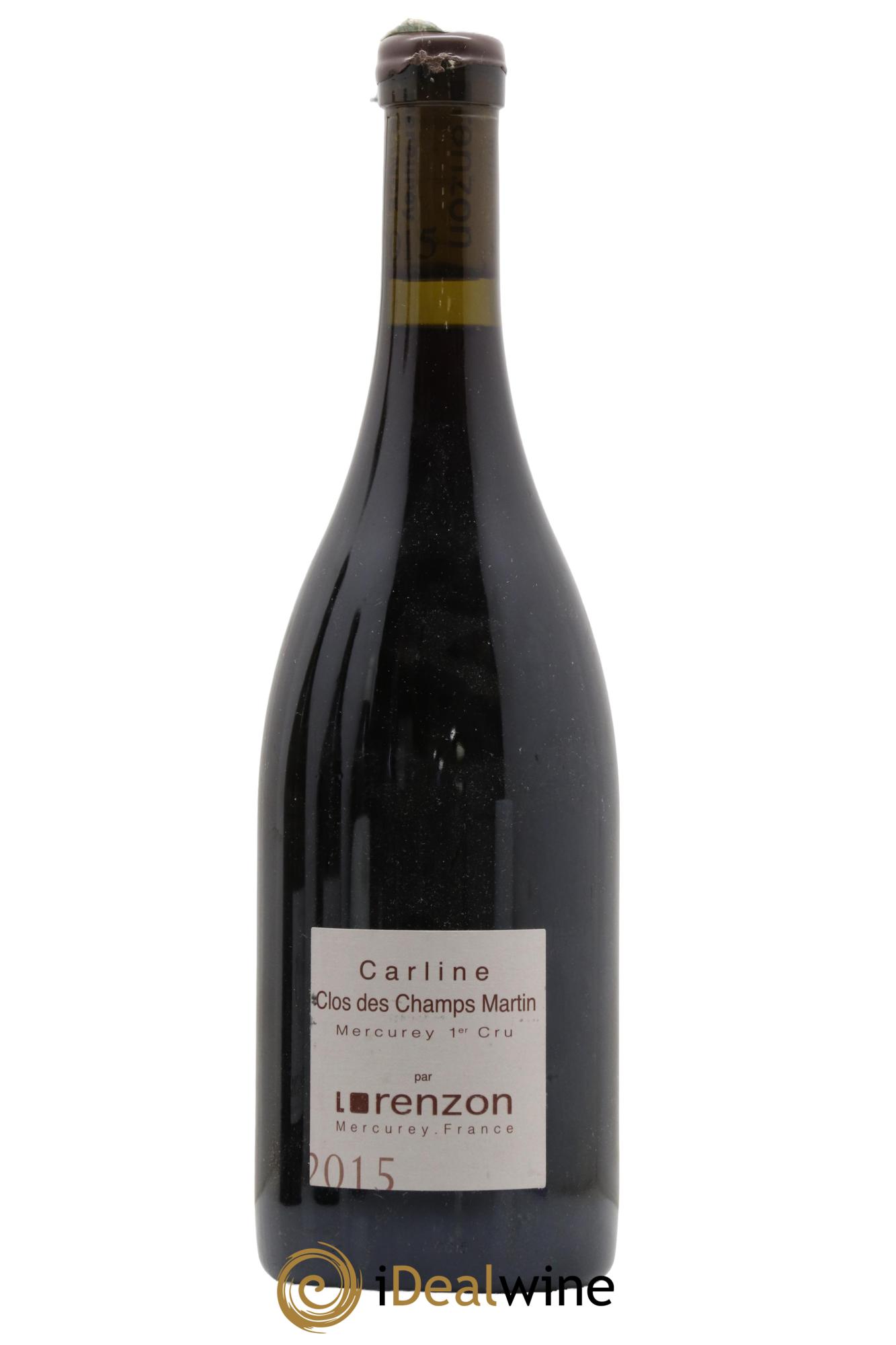 Mercurey 1er Cru Les Champs Martin - Carline Bruno Lorenzon 2015 - Posten von 1 Flasche - 0