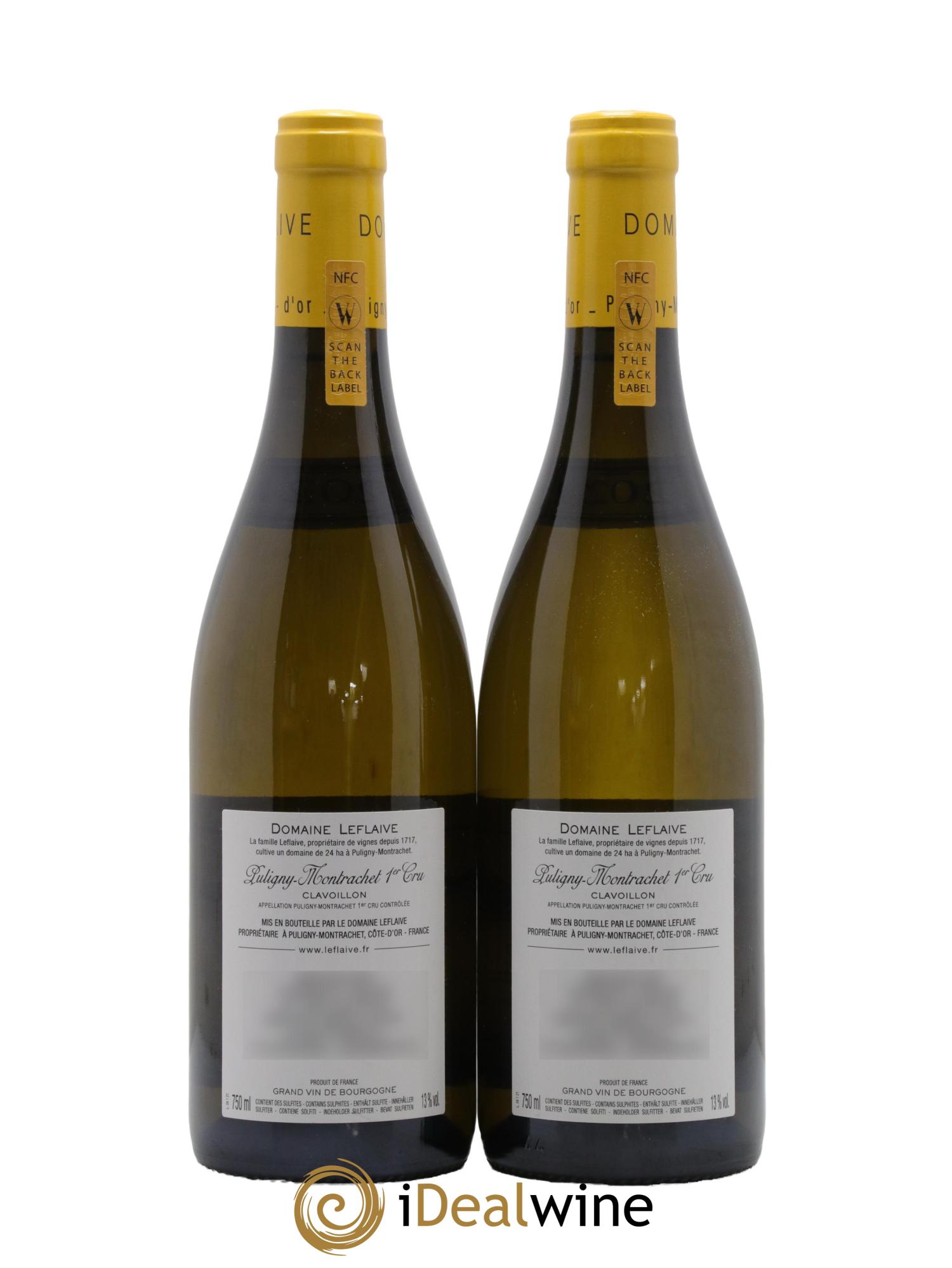 Puligny-Montrachet 1er Cru Clavoillon Leflaive (Domaine) 2021 - Lot of 2 bottles - 1