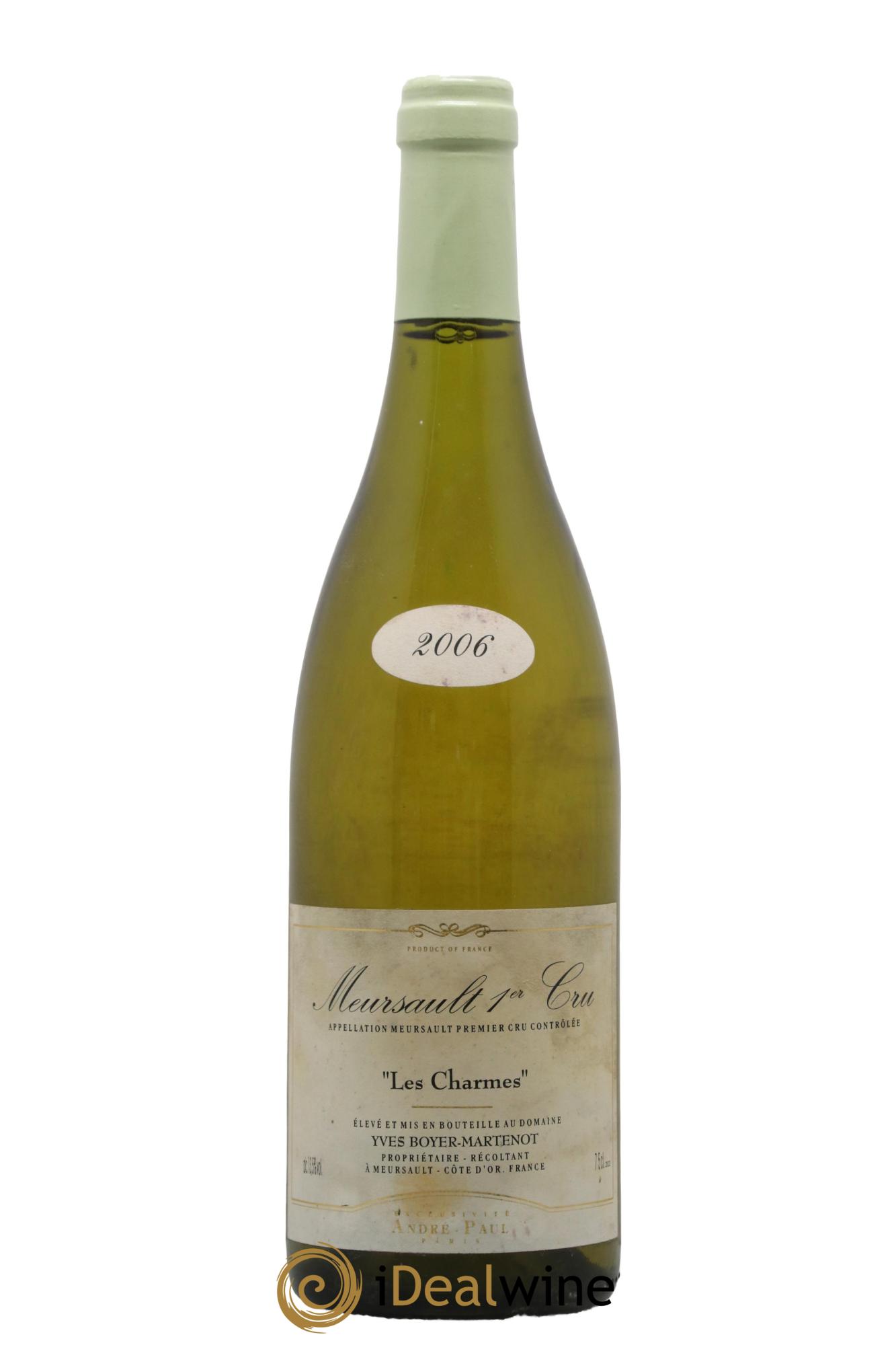 Meursault 1er Cru Charmes Boyer-Martenot 2006 - Posten von 1 Flasche - 0