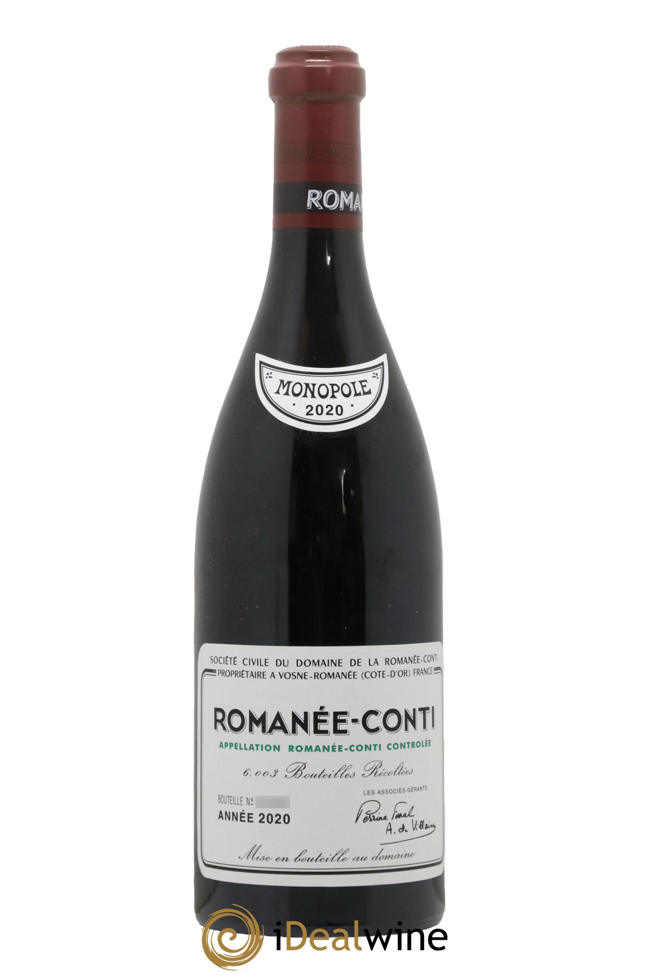 Romanée-Conti Grand Cru Domaine de la Romanée-Conti 2020 - Posten von 1 Flasche - 0