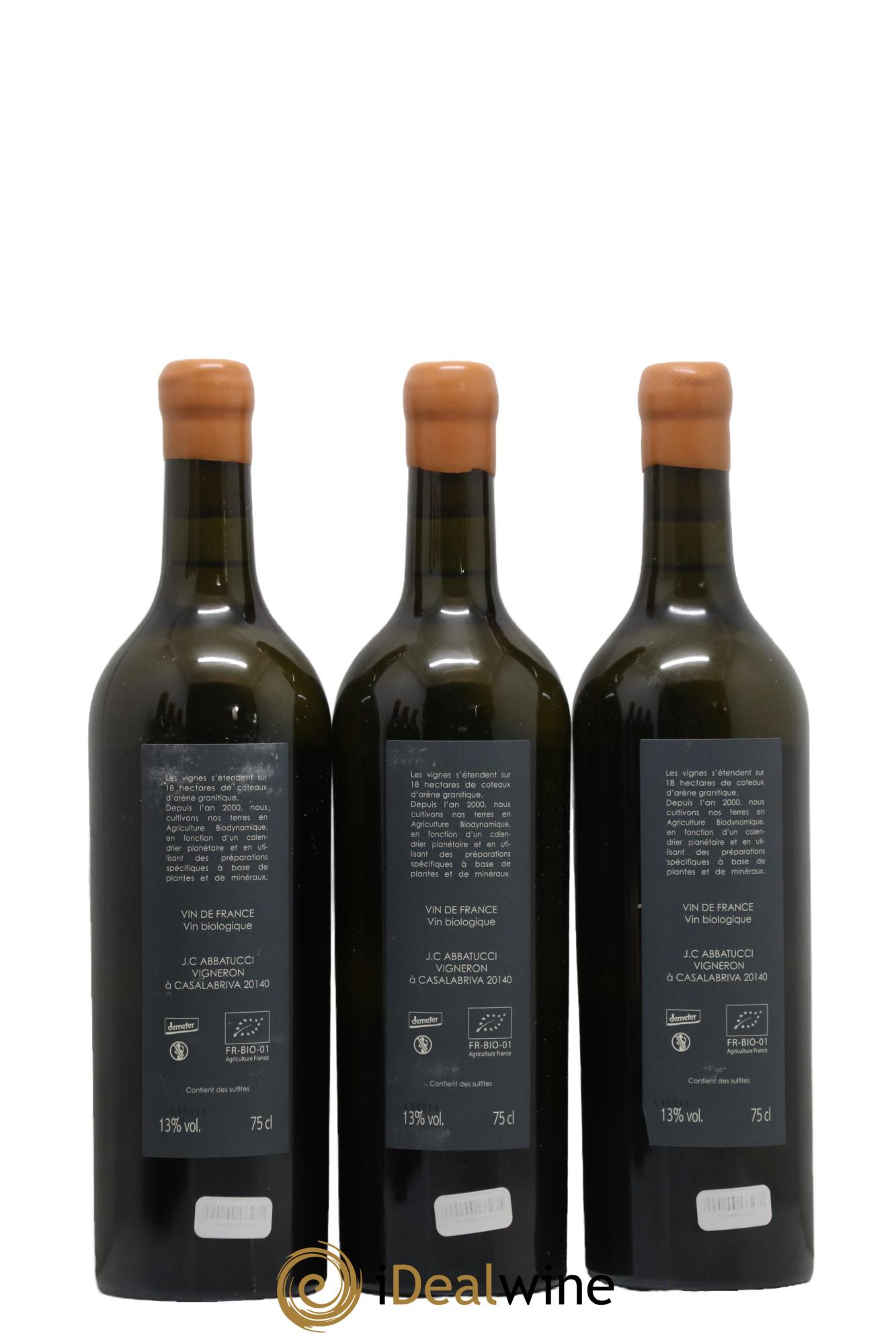 Vin de France Général de la Révolution Comte Abbatucci (Domaine) 2016 - Lot of 3 bottles - 1