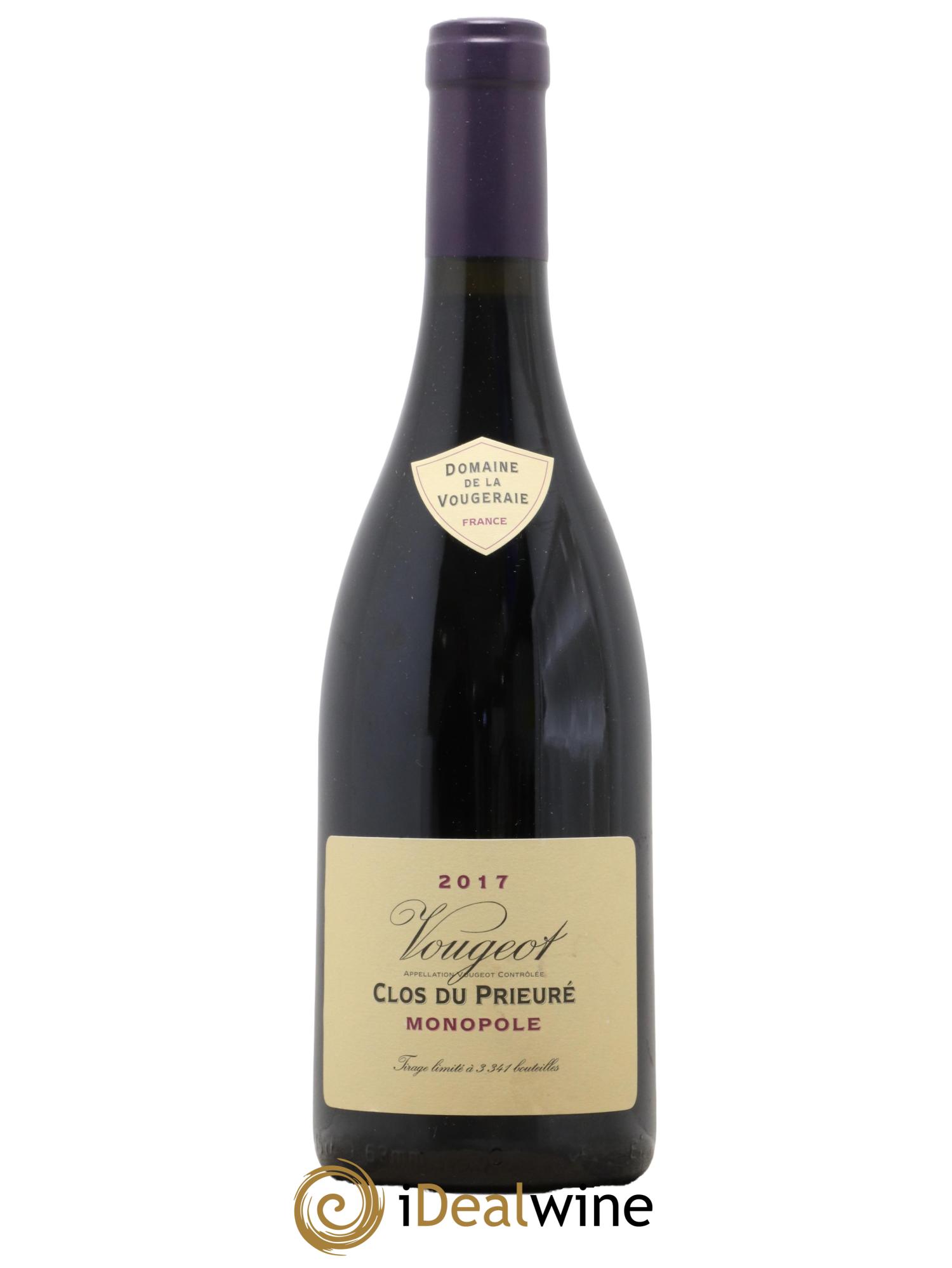 Vougeot Clos du Prieuré La Vougeraie 2017 - Posten von 1 Flasche - 0