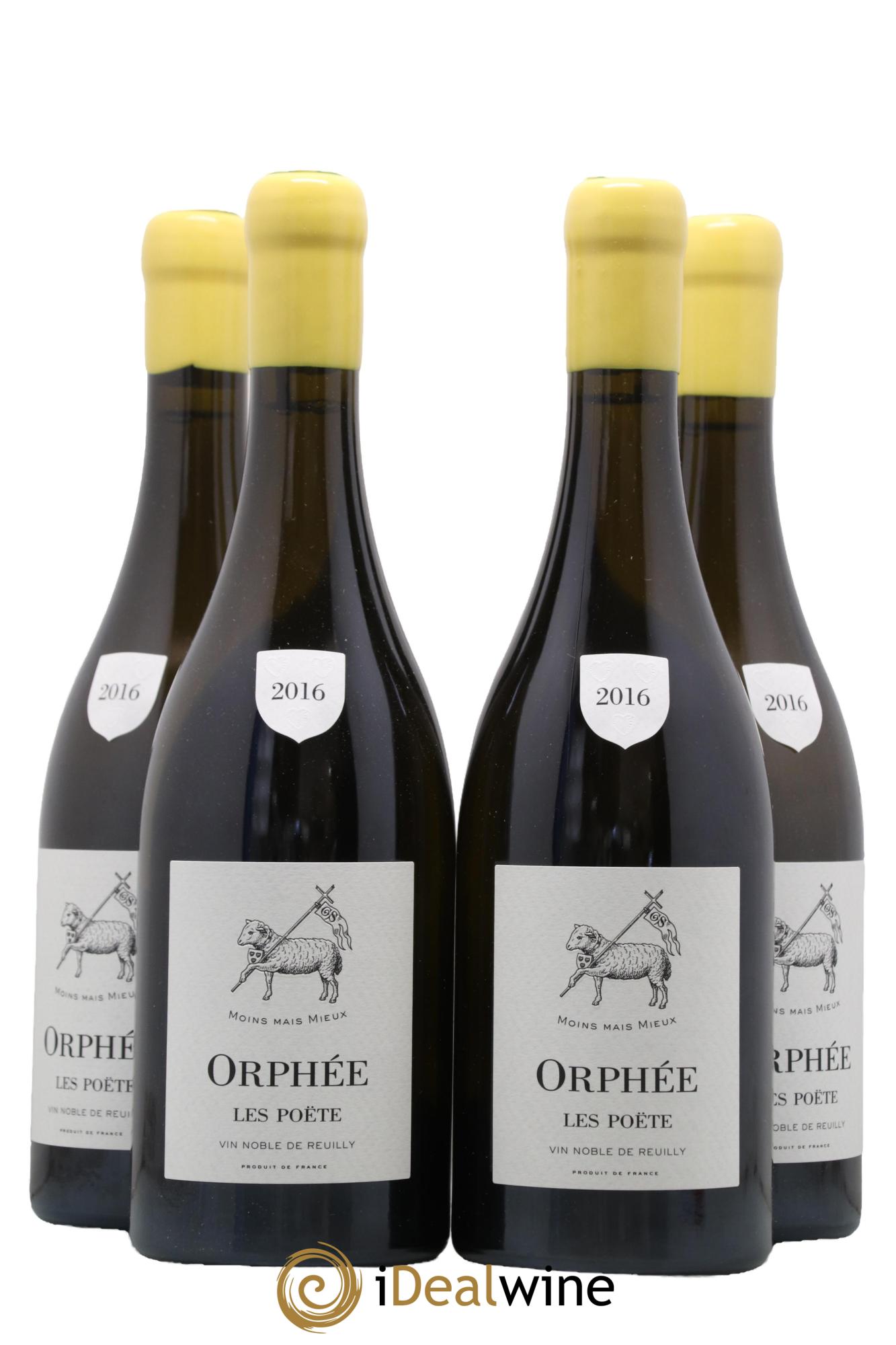 Vin de France (anciennement Reuilly) Orphée Les Poëte 2016 - Lot de 4 bouteilles - 0