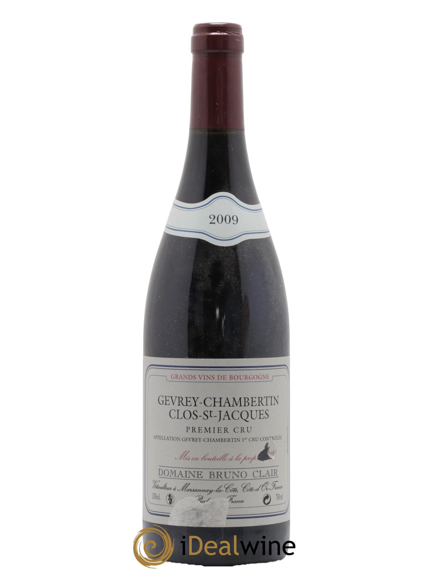 Gevrey-Chambertin 1er Cru Clos Saint-Jacques Bruno Clair (Domaine) 2009 - Posten von 1 Flasche - 0