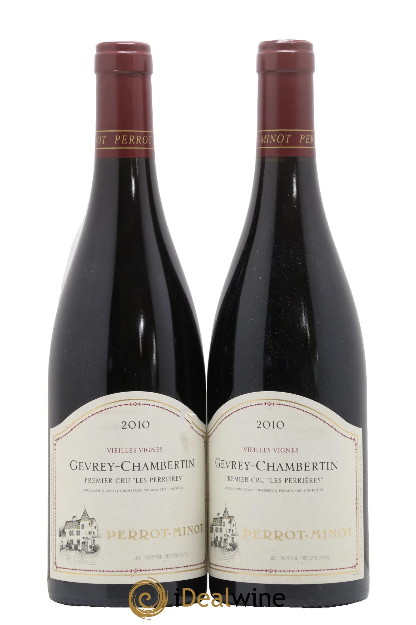 Gevrey-Chambertin 1er Cru Les Perrières Vieilles Vignes Perrot-Minot 2010 - Lotto di 2 bottiglie - 0