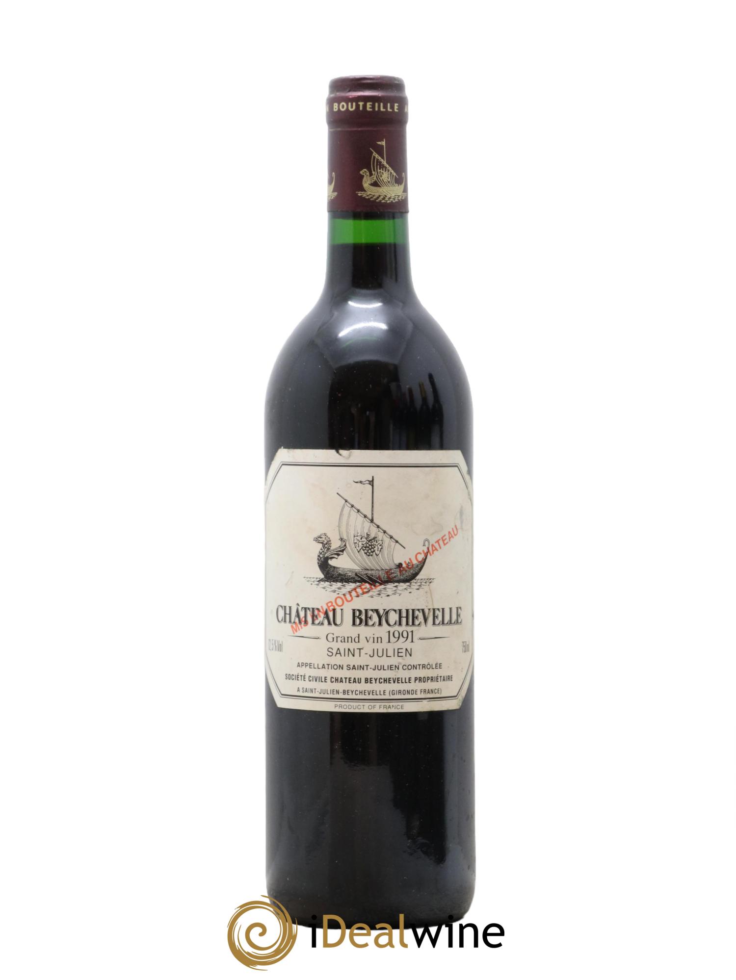 Château Beychevelle 4ème Grand Cru Classé 1991 - Lot de 1 bouteille - 0