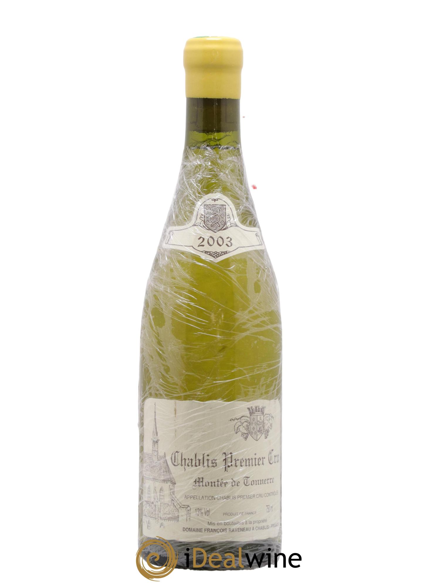 Chablis 1er Cru Montée de Tonnerre Raveneau (Domaine) 2003 - Lotto di 1 bottiglia - 0