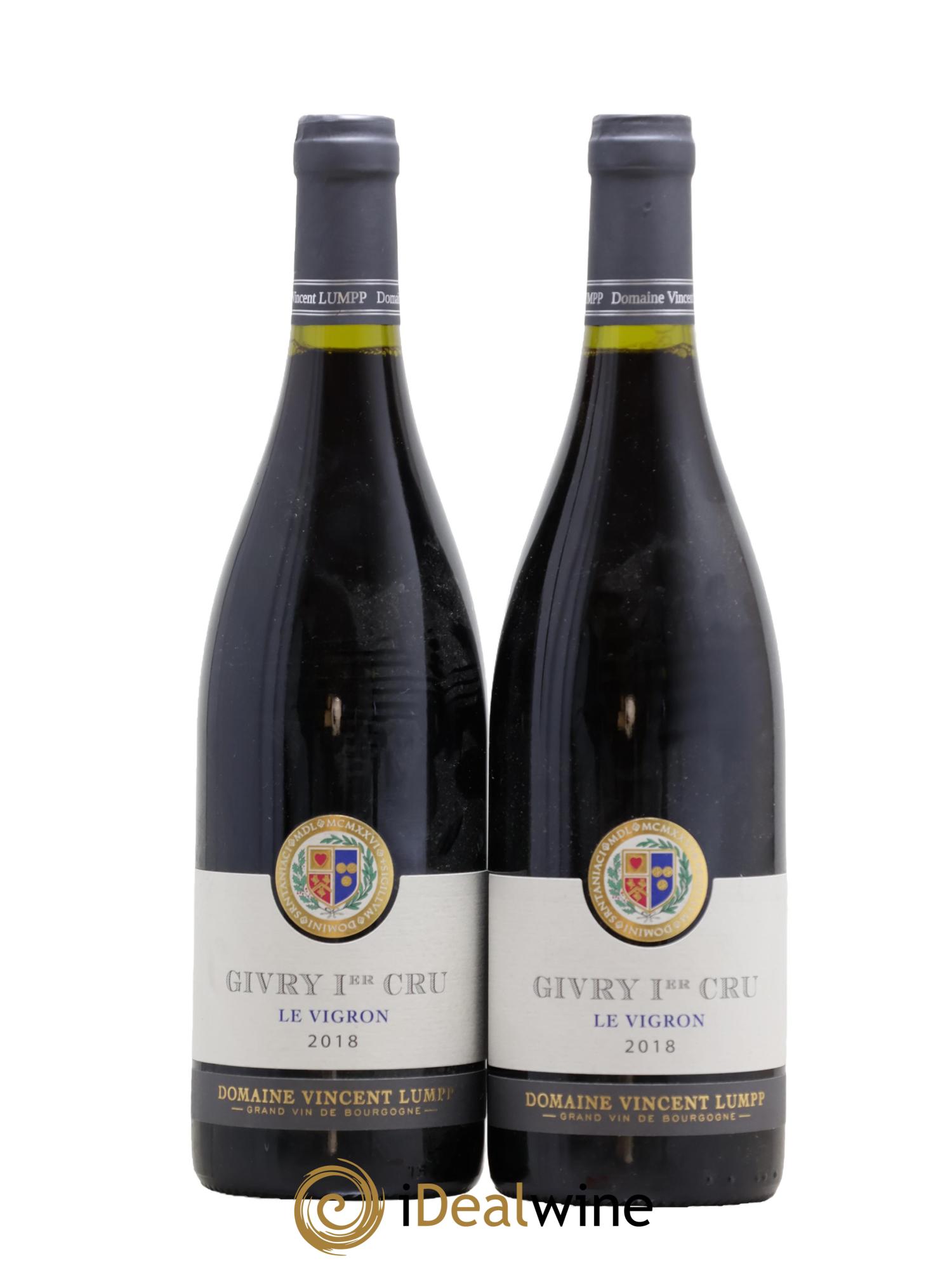 Givry 1er Cru Le Vigron Vincent Lumpp 2018 - Posten von 2 Flaschen - 0