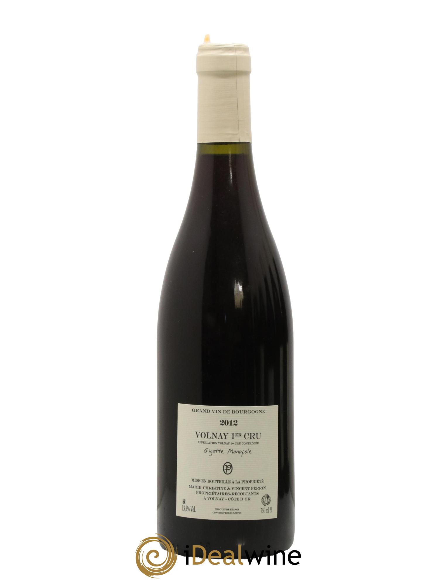 Volnay 1er Cru La Gigotte Domaine Perrin 2012 - Posten von 1 Flasche - 1