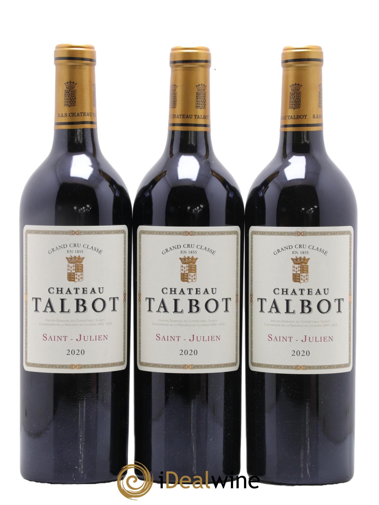 Château Talbot 4ème Grand Cru Classé 2020 - Lot of 12 bottles - 4