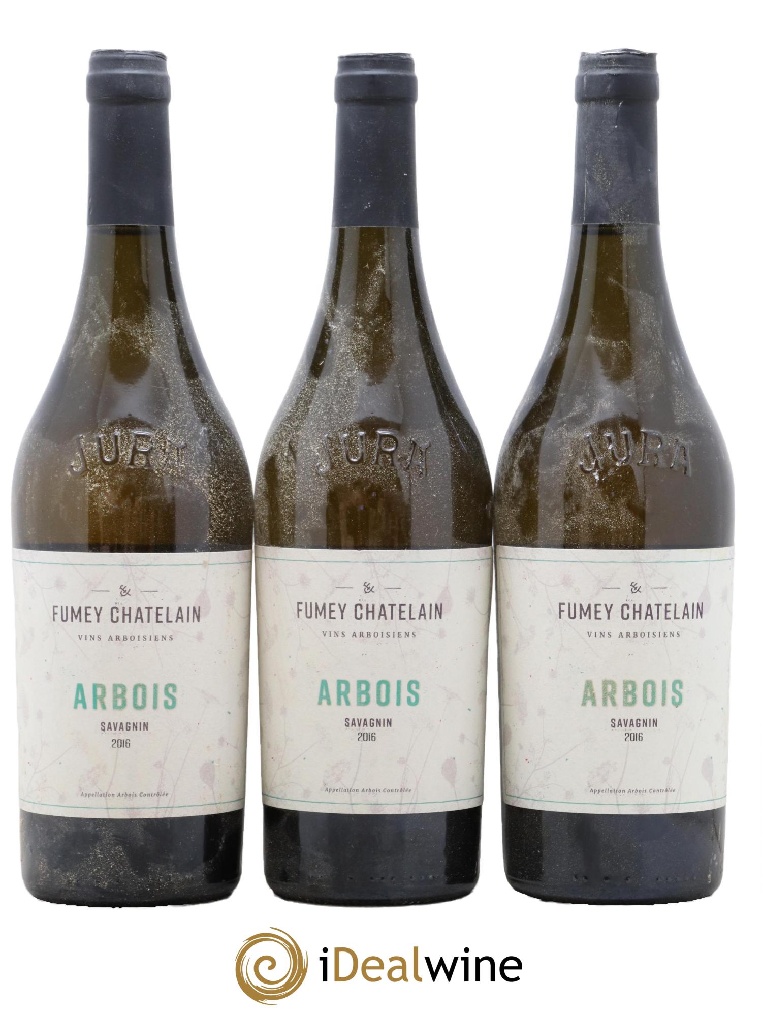 Arbois Savagnin Fumey Chatelain 2016 - Lot of 3 bottles - 0