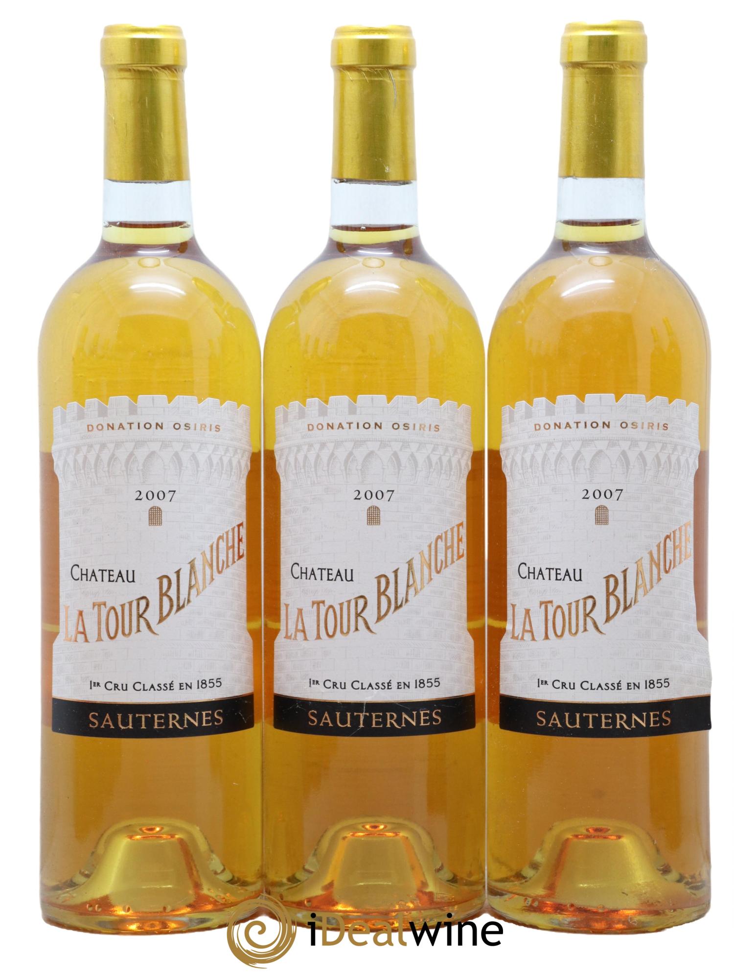 Château la Tour Blanche 1er Grand Cru Classé  2007 - Lot de 12 bouteilles - 2