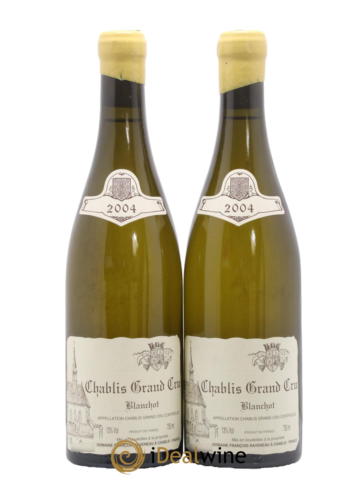 Chablis Grand Cru Blanchot Raveneau (Domaine) 2004 - Lotto di 2 bottiglie - 0