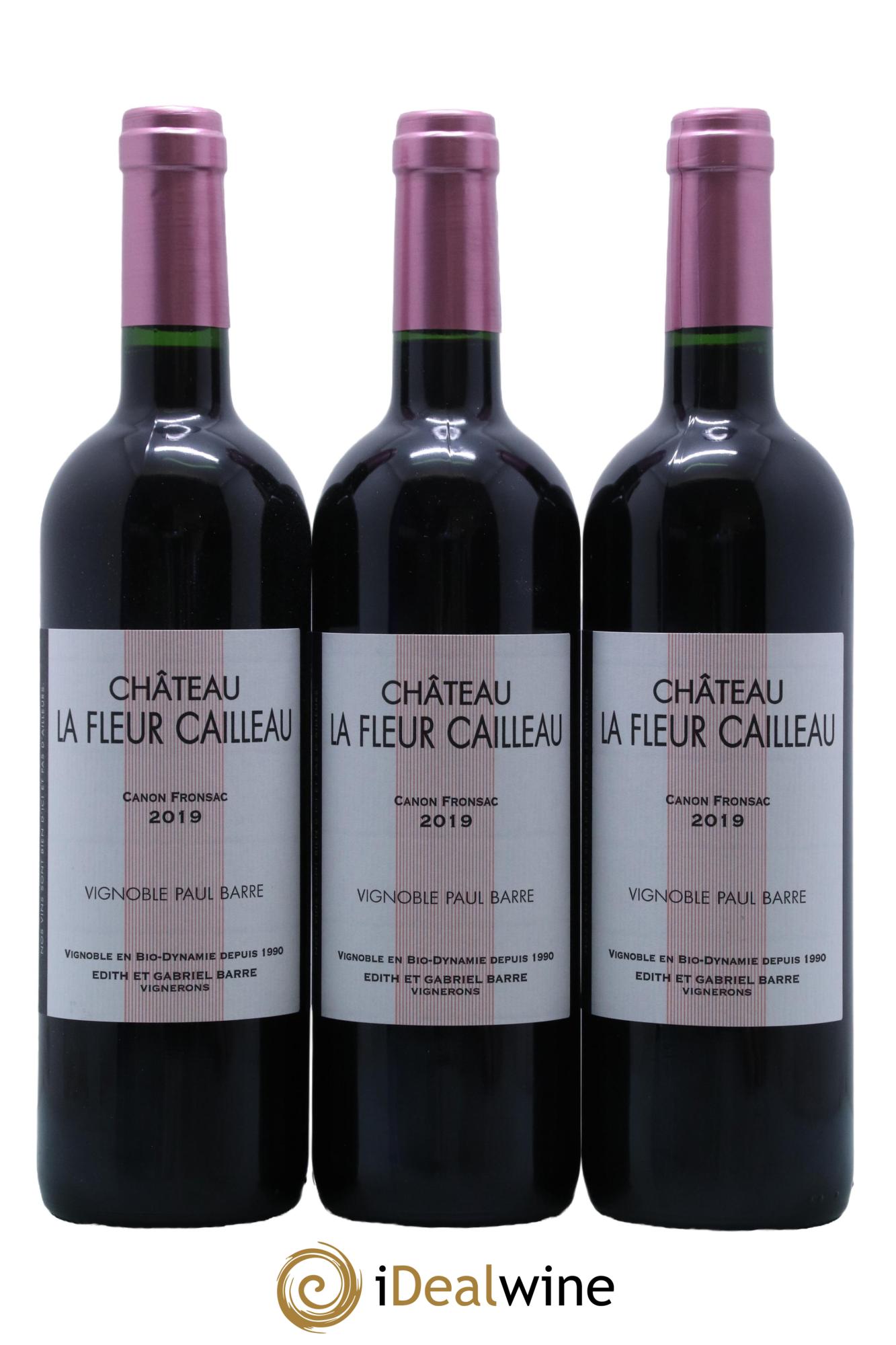 Canon-Fronsac Chateau La Fleur Cailleau 2019 - Lot de 3 bouteilles - 0