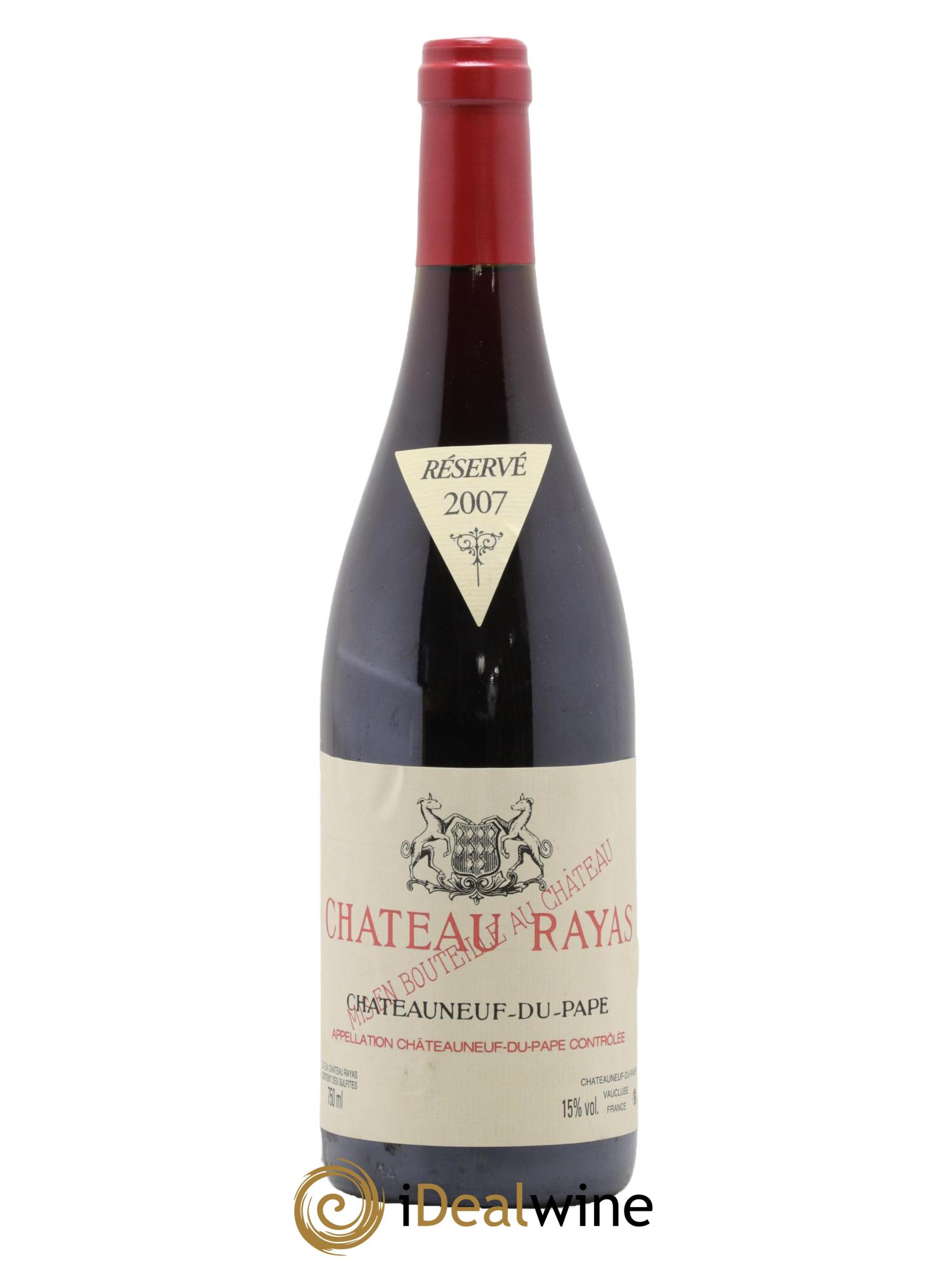 Châteauneuf-du-Pape Château Rayas Emmanuel Reynaud 2007 - Lot de 1 bouteille - 0