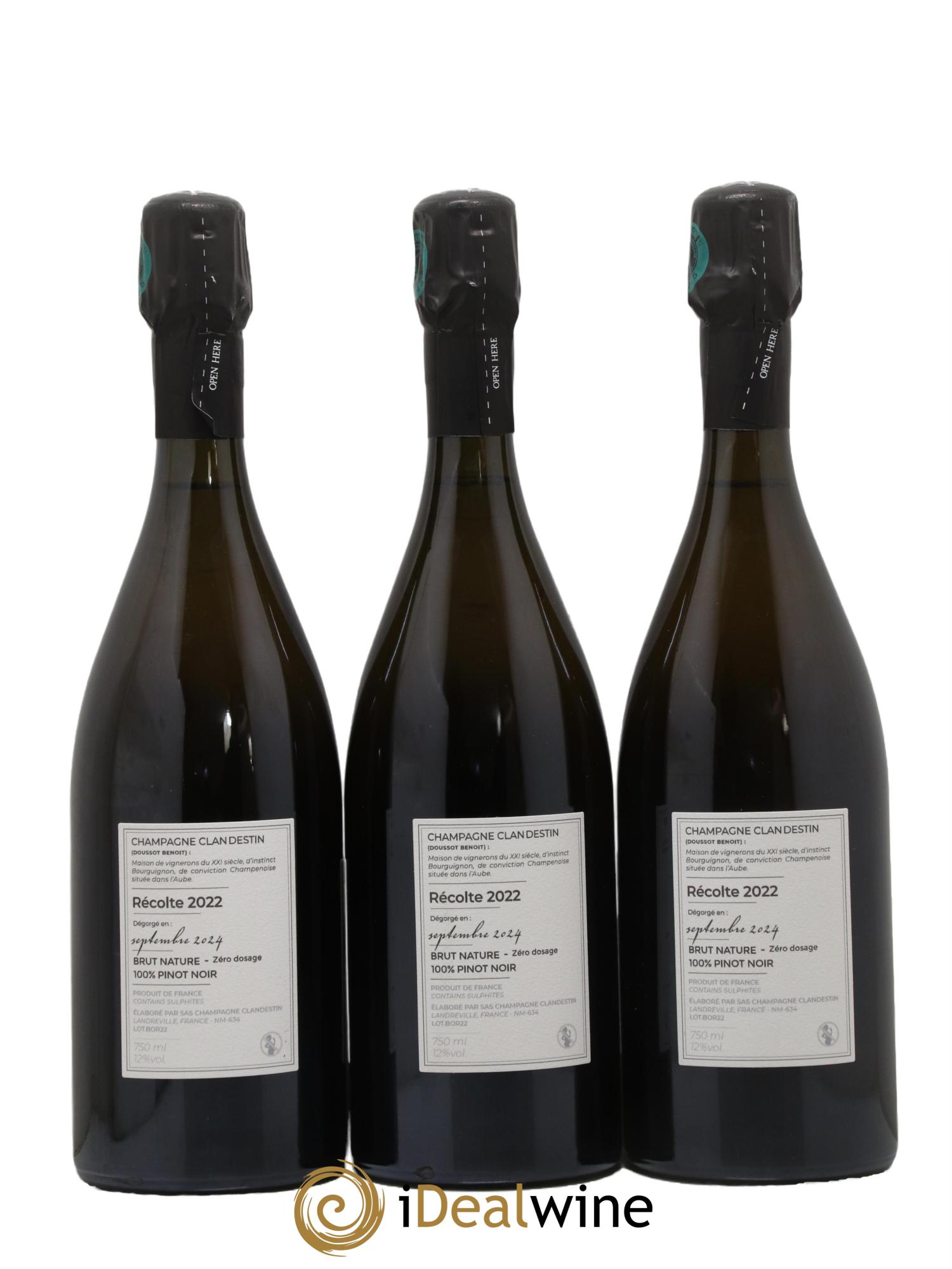 Brut Nature Boréal Clandestin 2022 - Lot de 3 bouteilles - 1