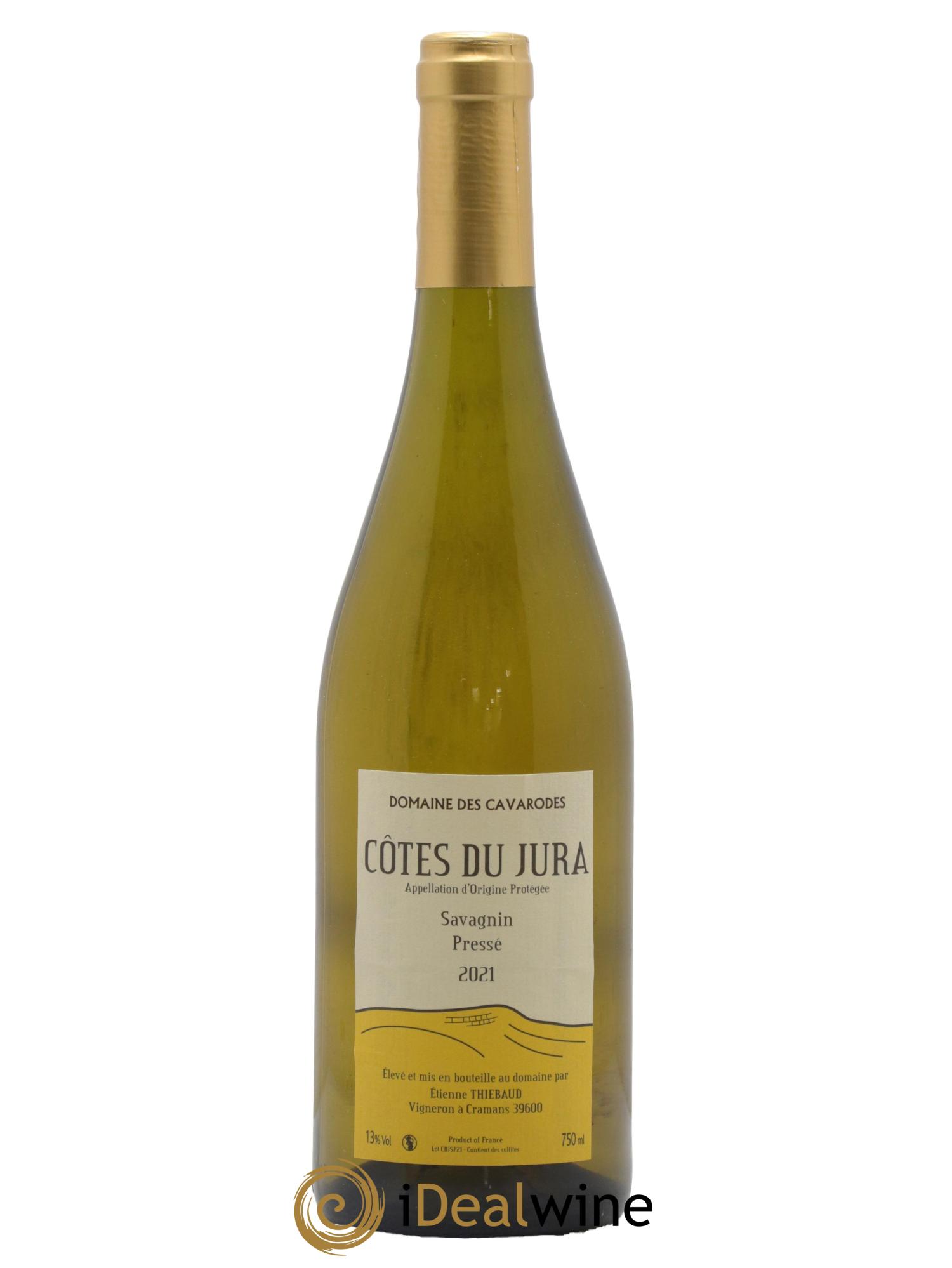 Côtes du Jura Savagnin pressé Cavarodes (Domaine des) - Etienne Thiébaud 2021 - Lotto di 1 bottiglia - 0