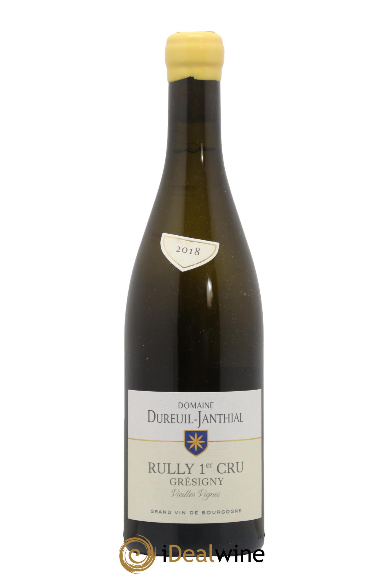 Rully 1er Cru Grésigny Vieilles Vignes Vincent Dureuil-Janthial 2018 - Lot de 1 bouteille - 0