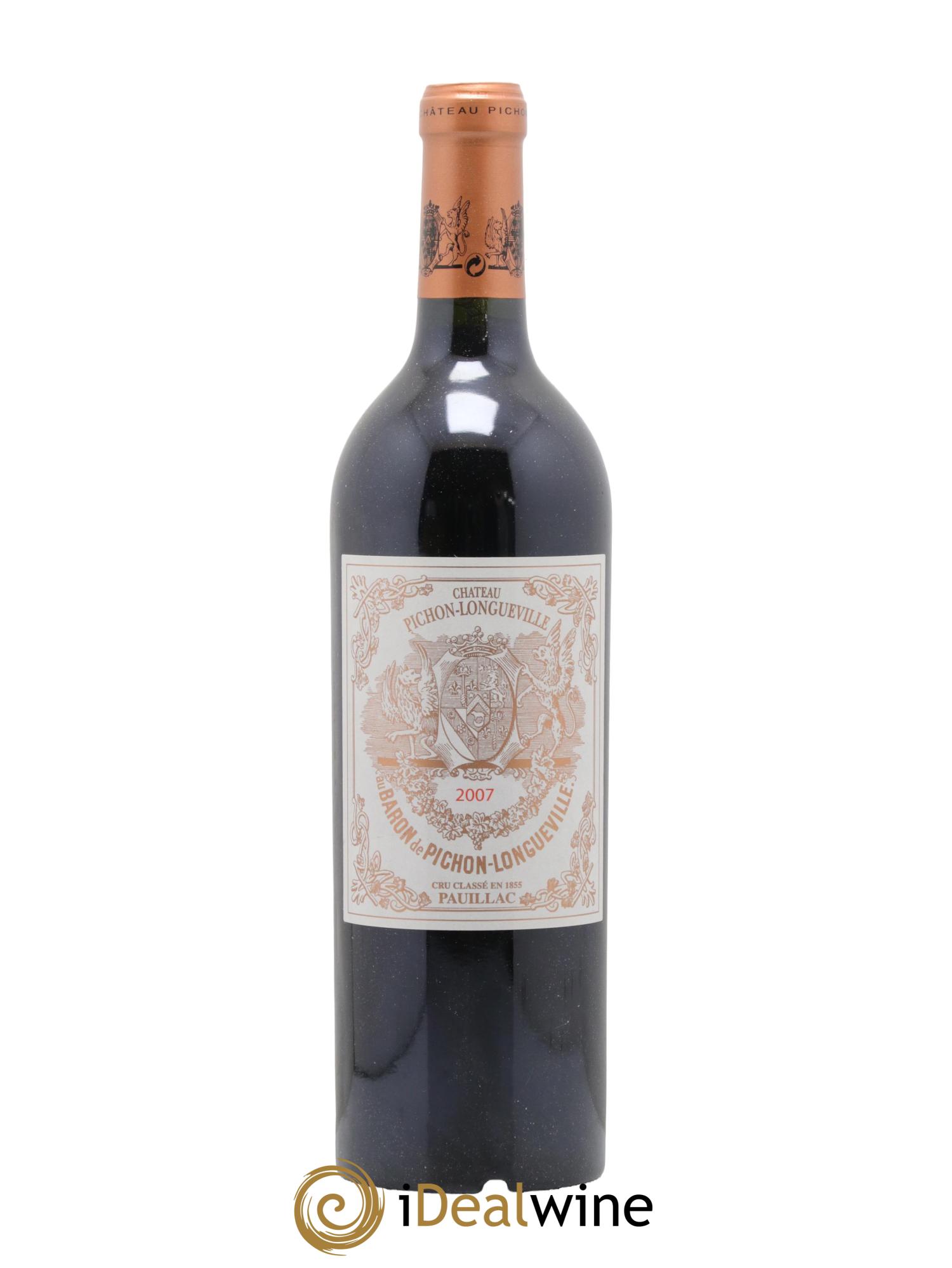 Pichon Longueville Baron 2ème Grand Cru Classé 2007 - Posten von 1 Flasche - 0