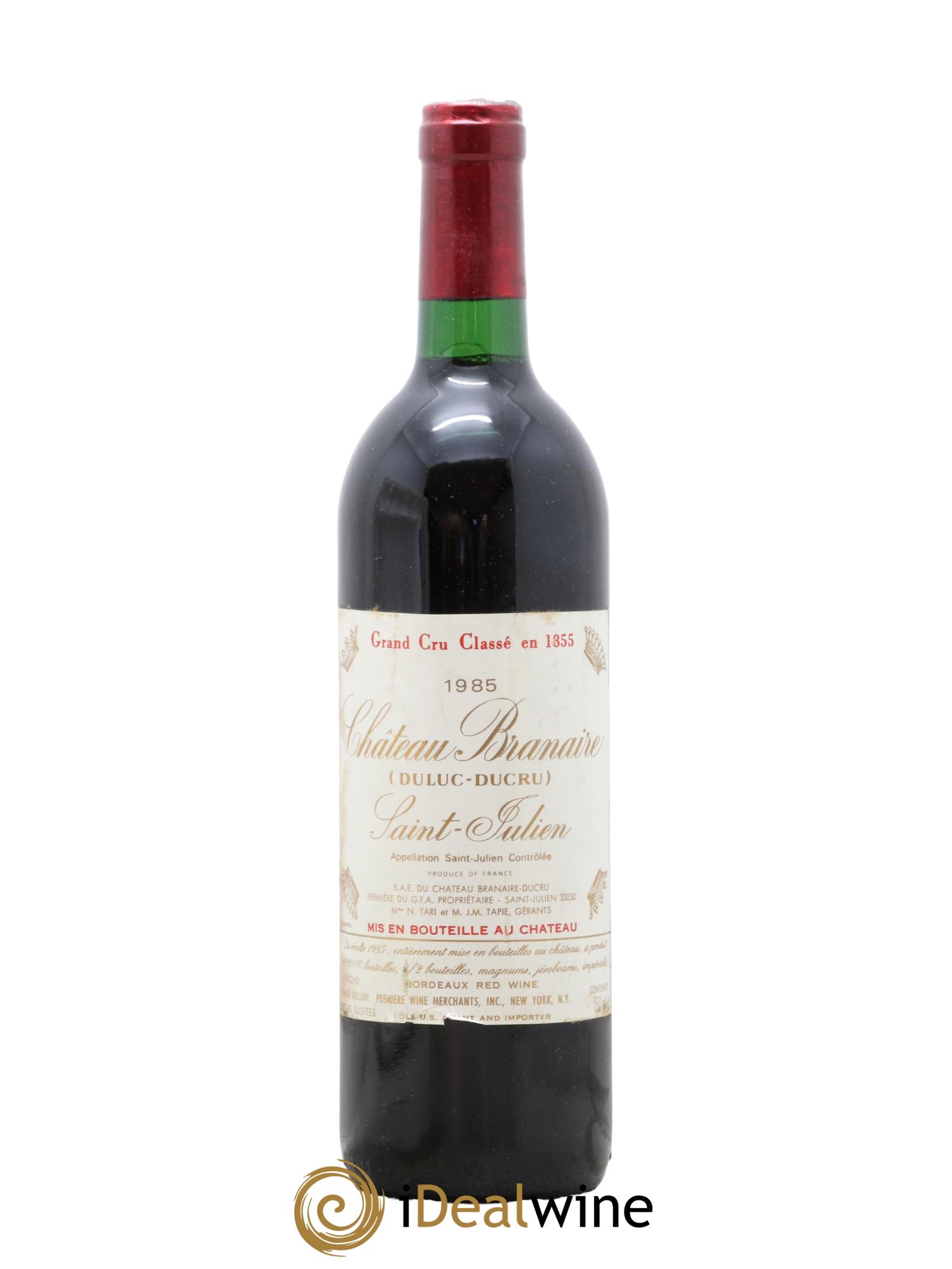 Château Branaire Ducru 4ème Grand Cru Classé 1985 - Lot de 1 bouteille - 0