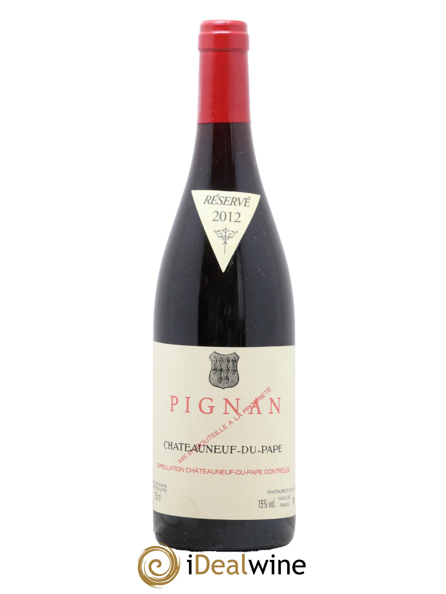 Châteauneuf-du-Pape Pignan Emmanuel Reynaud 2012 - Lot de 1 bouteille - 0