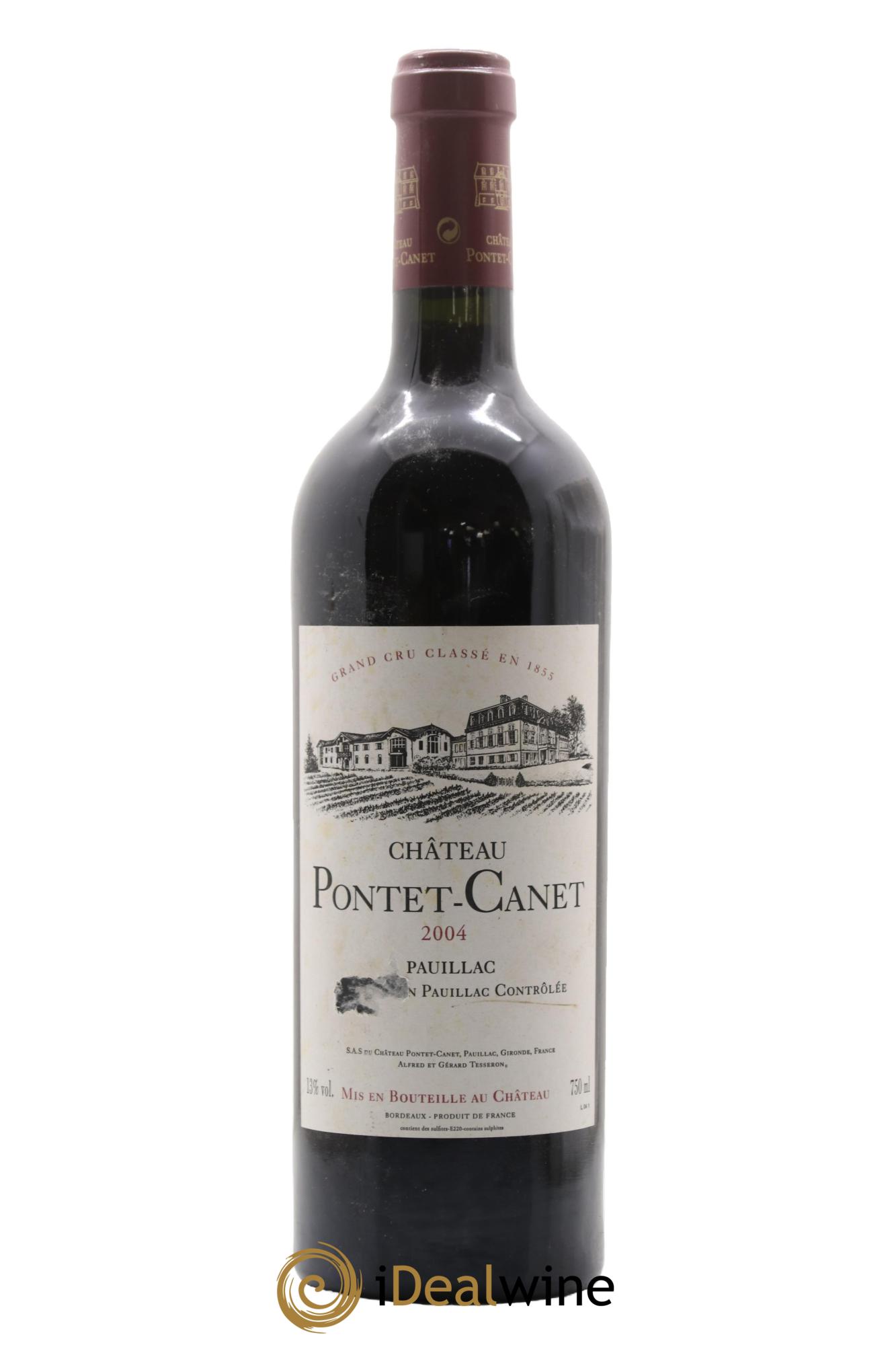 Château Pontet Canet 5ème Grand Cru Classé 2004 - Lot de 1 bouteille - 0