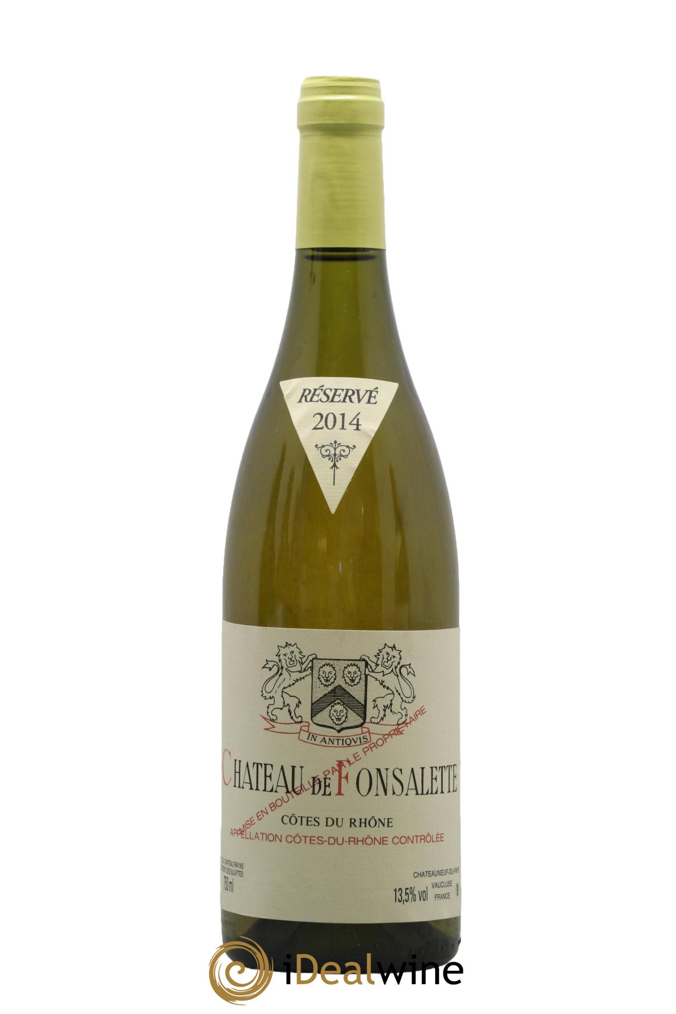 Côtes du Rhône Château de Fonsalette Emmanuel Reynaud 2014 - Lot of 1 bottle - 0