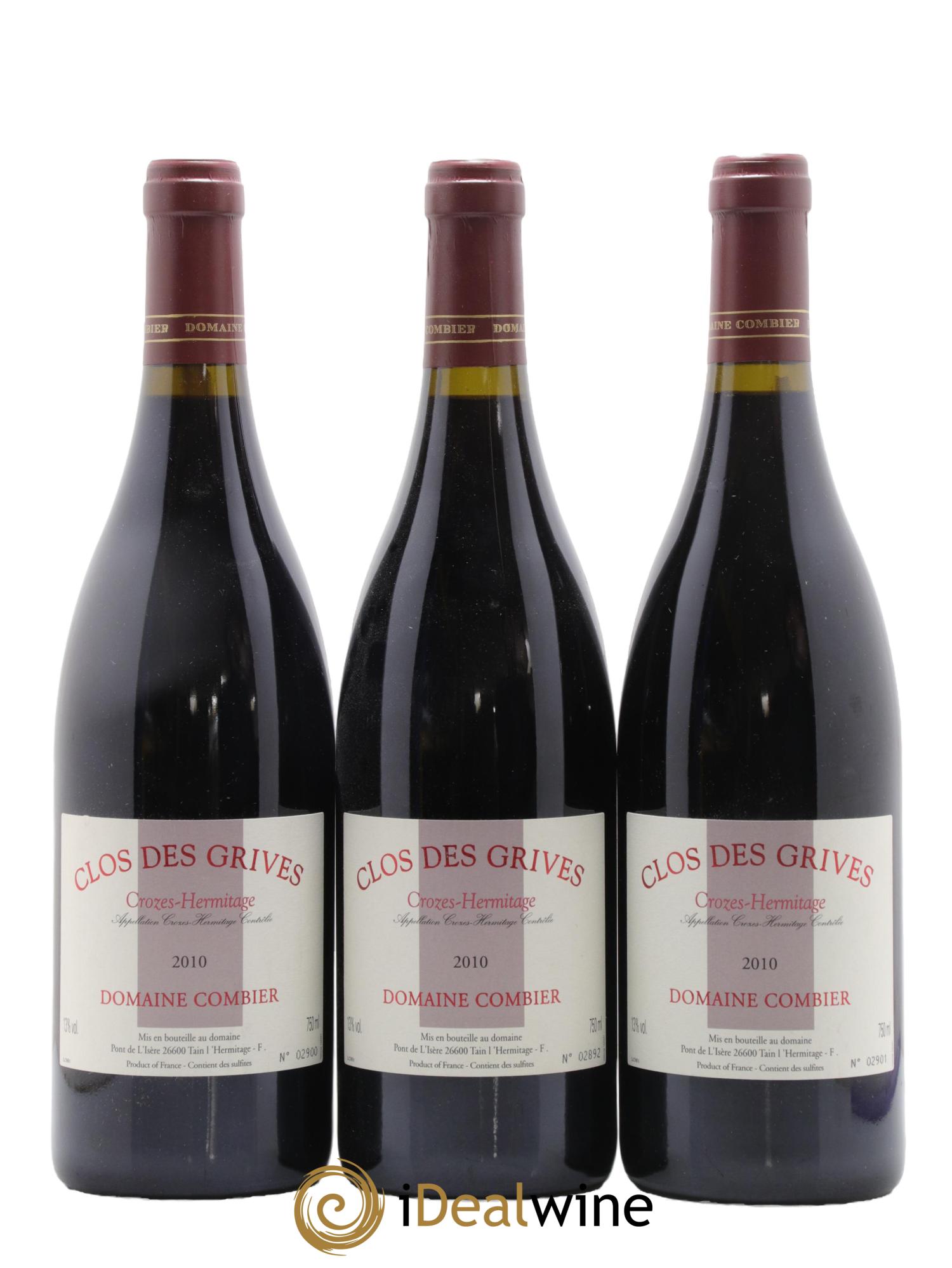 Crozes-Hermitage Clos des Grives Combier 2010 - Lot of 12 bottles - 4