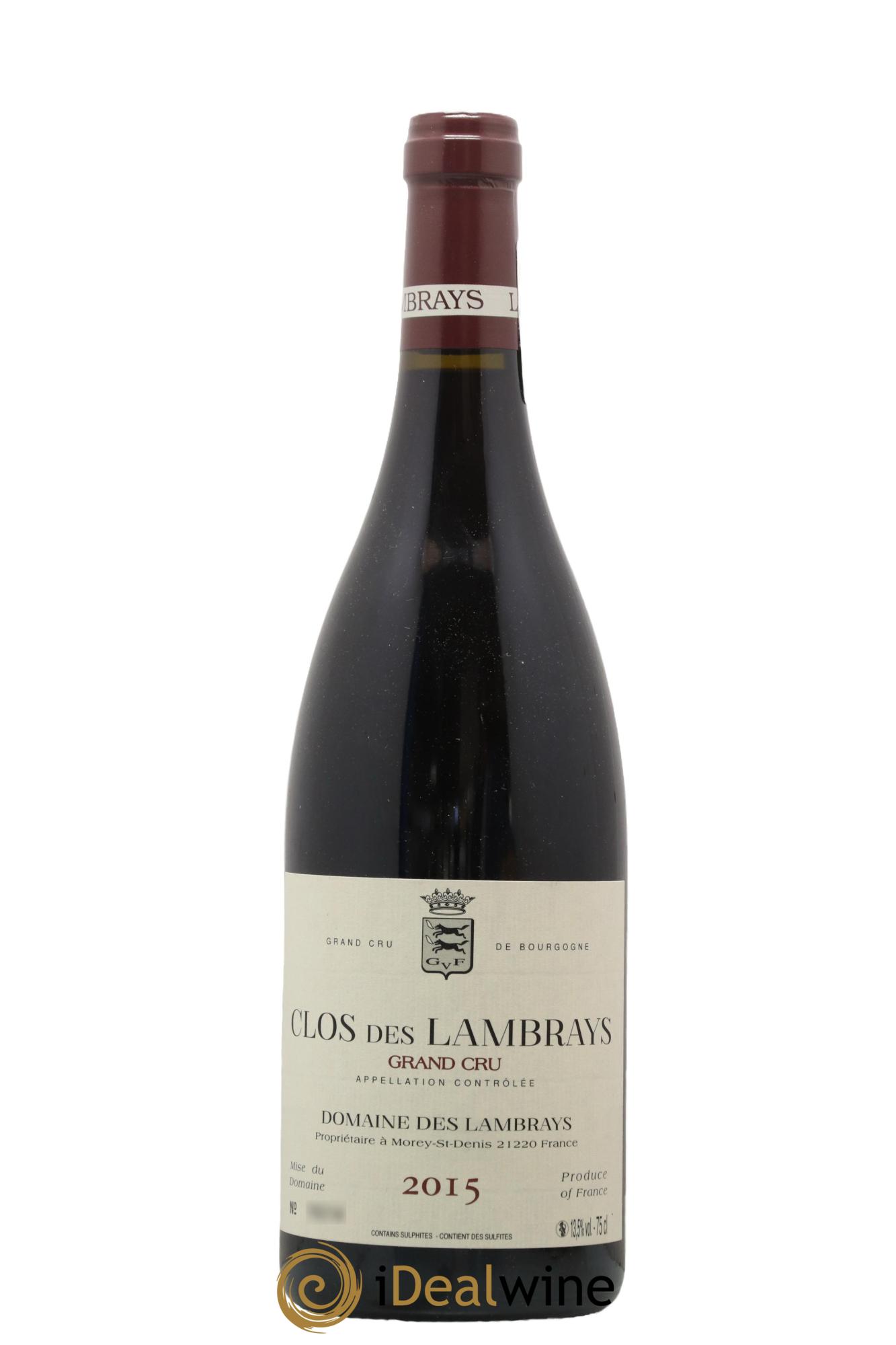 Clos des Lambrays Grand Cru Domaine des Lambrays 2015 - Lot of 1 bottle - 0