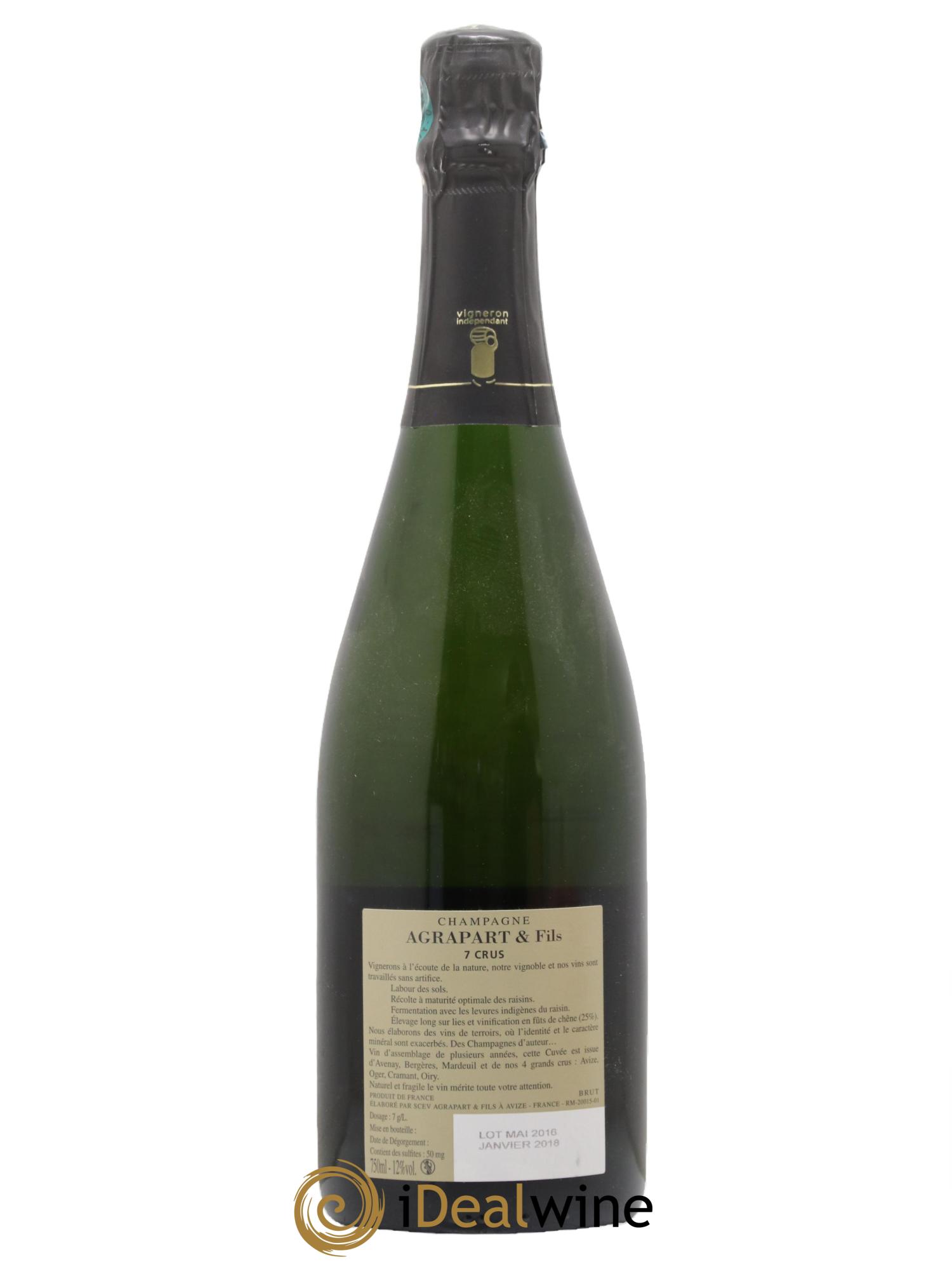 7 Crus Brut Agrapart & Fils - Lot of 1 bottle - 1