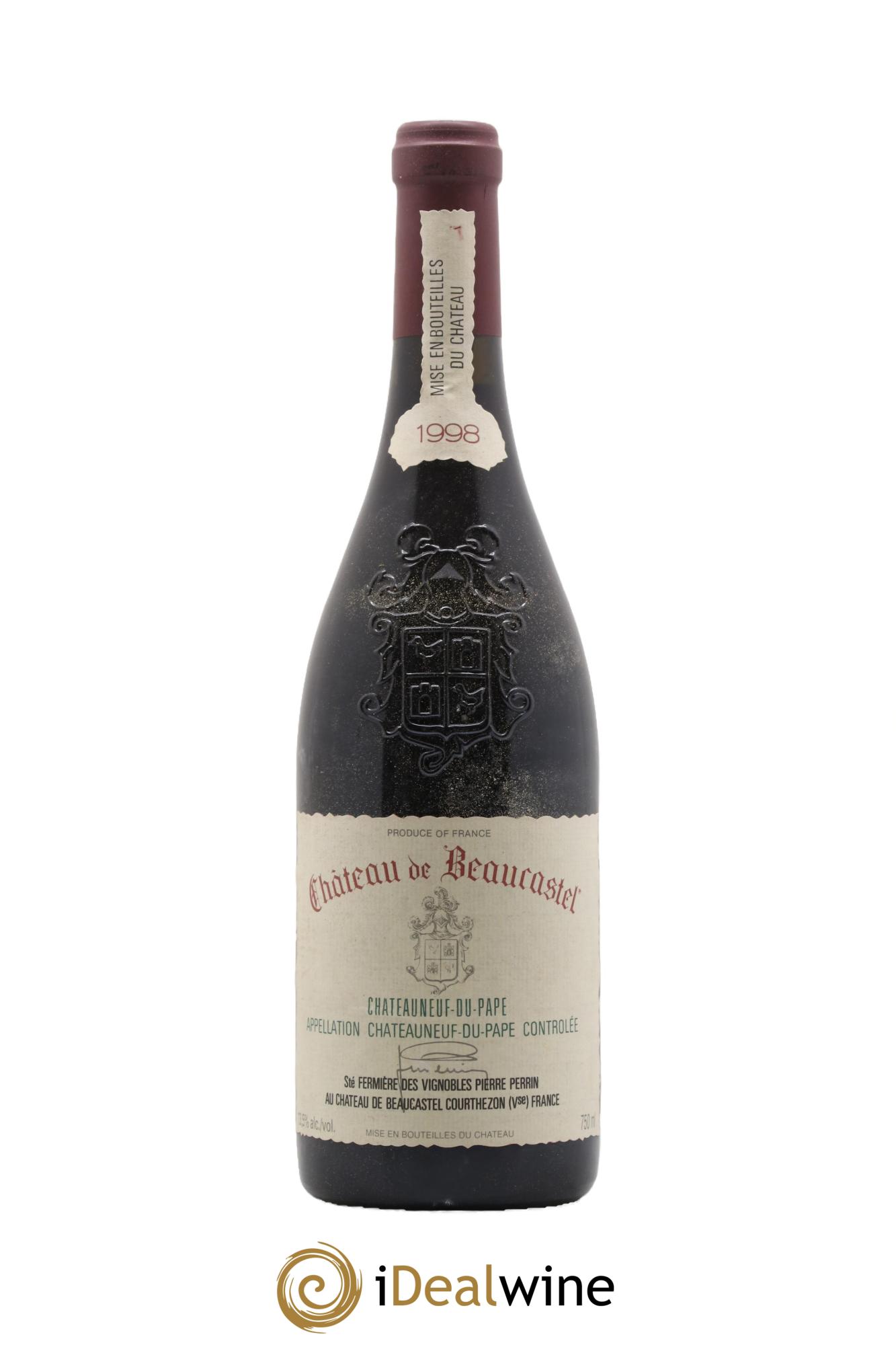 Châteauneuf-du-Pape Château de Beaucastel Famille Perrin 1998 - Lot of 1 bottle - 0