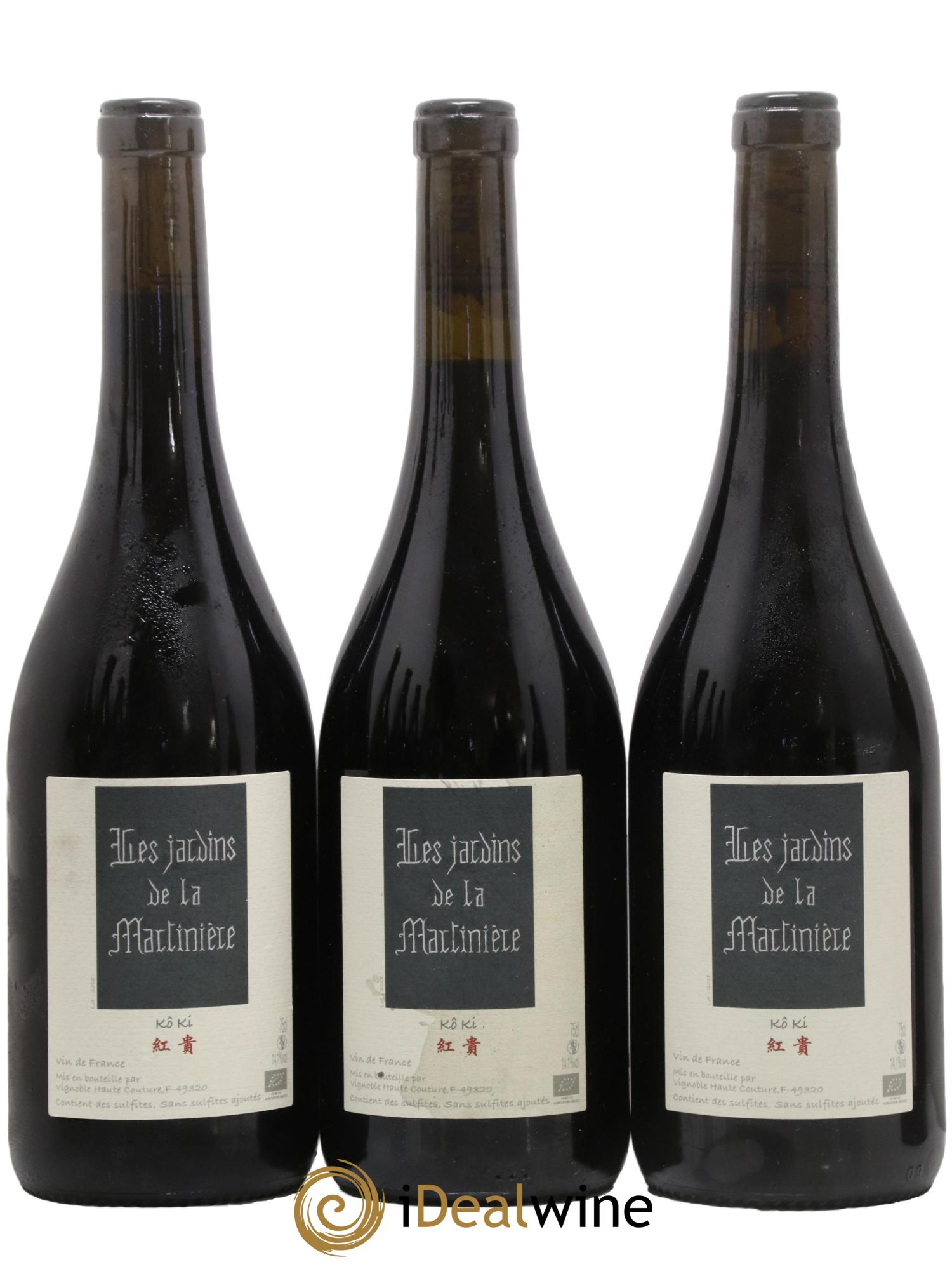 Vin de France Kô Ki Les Jardins de la Martinière 2018 - Lot de 3 bouteilles - 0