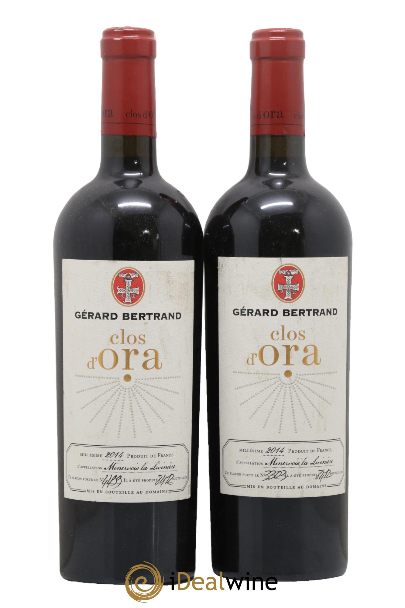 Minervois La Livinière Clos d'Ora Gérard Bertrand 2014 - Posten von 2 Flaschen - 0