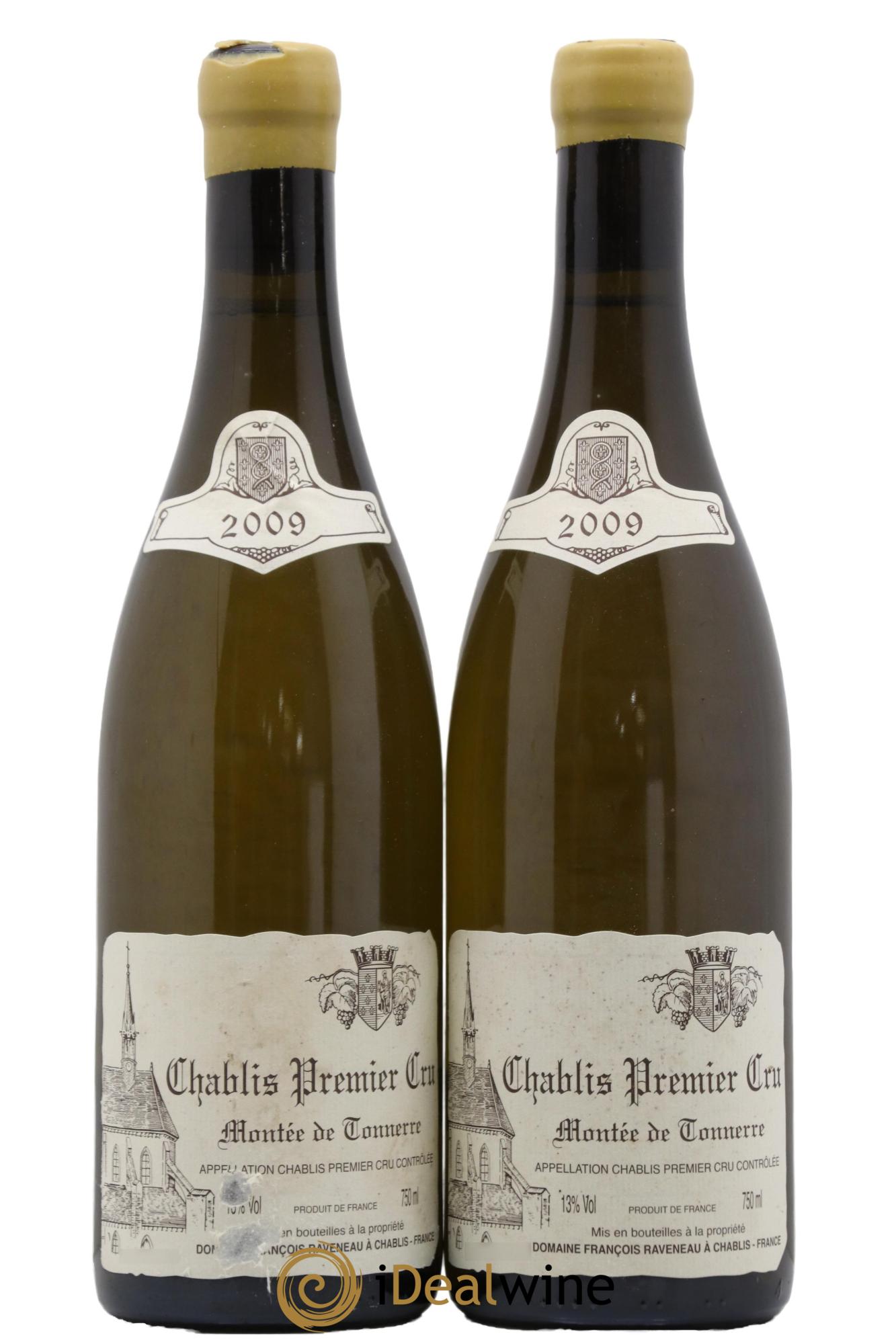 Chablis 1er Cru Montée de Tonnerre Raveneau (Domaine) 2009 - Lot of 2 bottles - 0