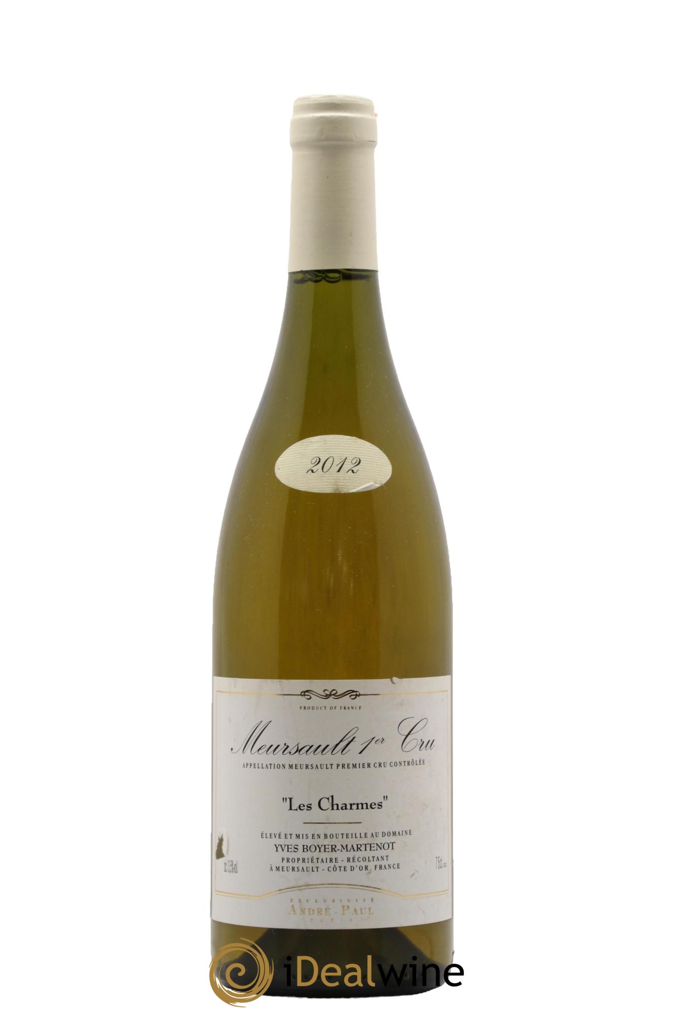 Meursault 1er Cru Charmes Boyer-Martenot 2012 - Lotto di 1 bottiglia - 0