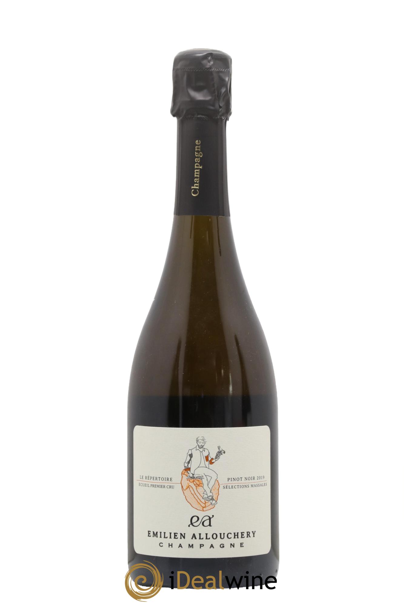 Champagne Premier Cru Pinot Noir Le Repertoire Ecueil Selection Massales Maison Emilien Allouchery 2019 - Posten von 1 Flasche - 0