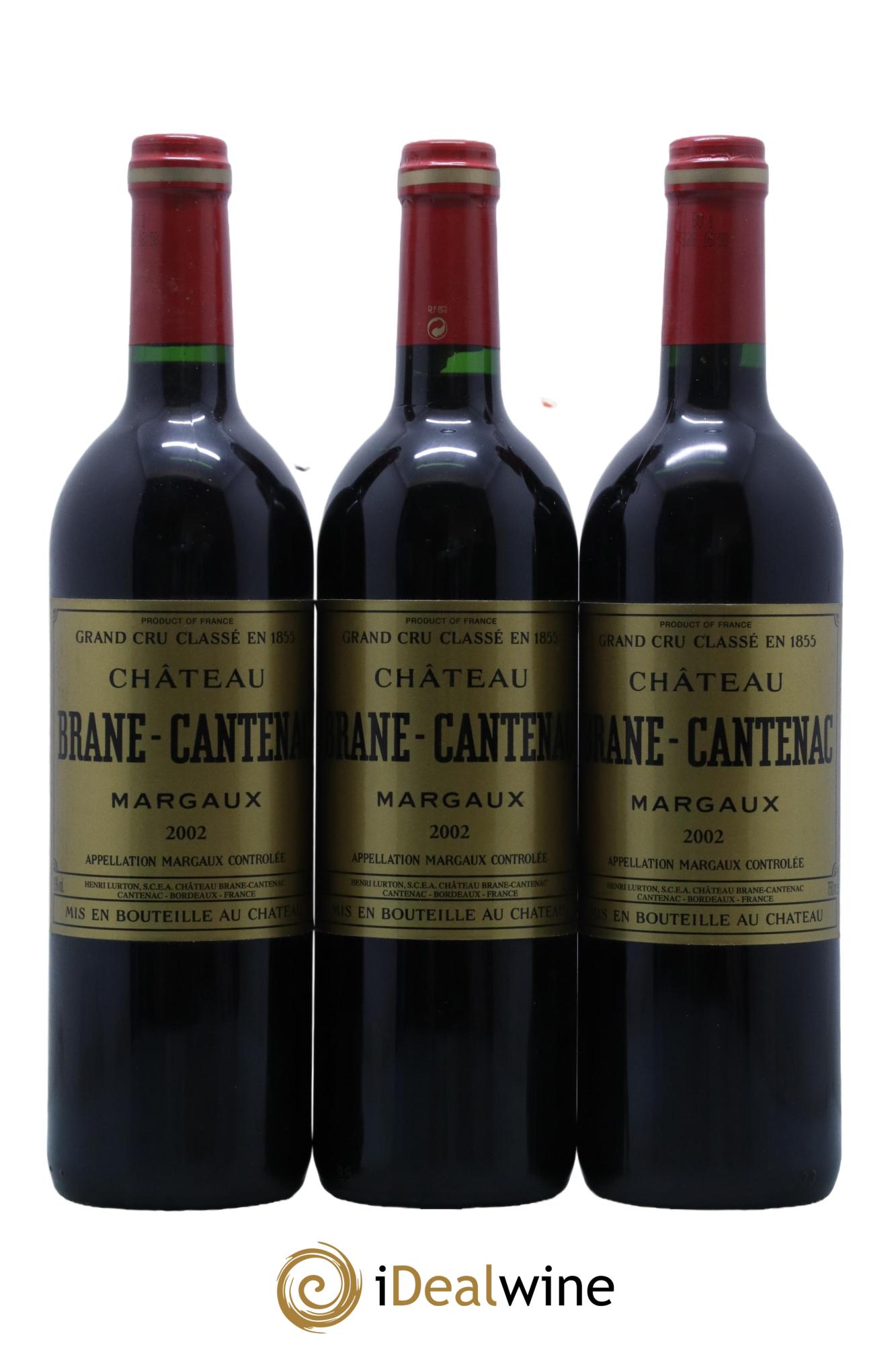 Château Brane Cantenac 2ème Grand Cru Classé  2002 - Lotto di 6 bottiglie - 2