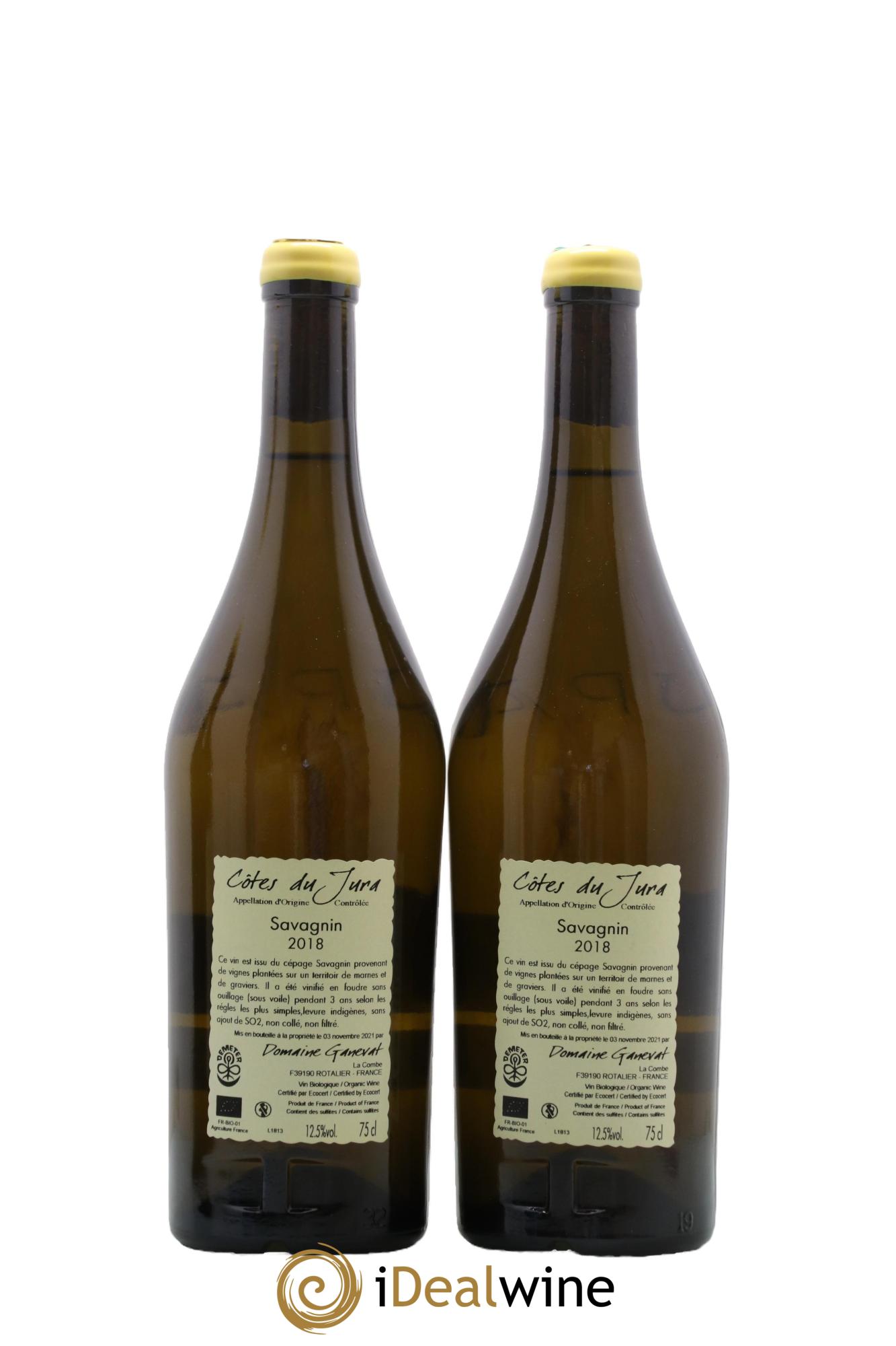 Côtes du Jura Les Grands Teppes Savagnin (sous voile) Jean-François Ganevat (Domaine) 2018 - Posten von 2 Flaschen - 1