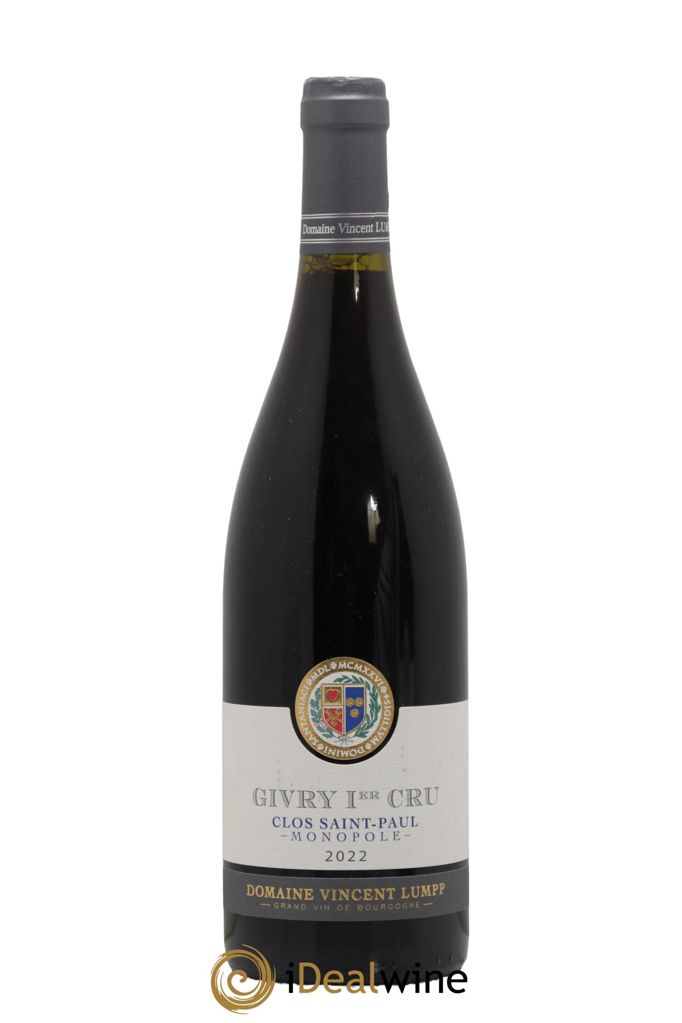 Givry 1Er Cru Clos Saint Paul Vincent Lumpp 2022 - Lotto di 1 bottiglia - 0