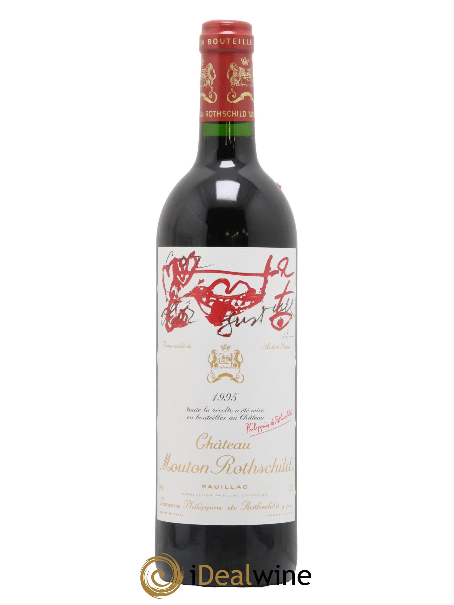 Château Mouton Rothschild 1er Grand Cru Classé  1995 - Lot de 1 bouteille - 0