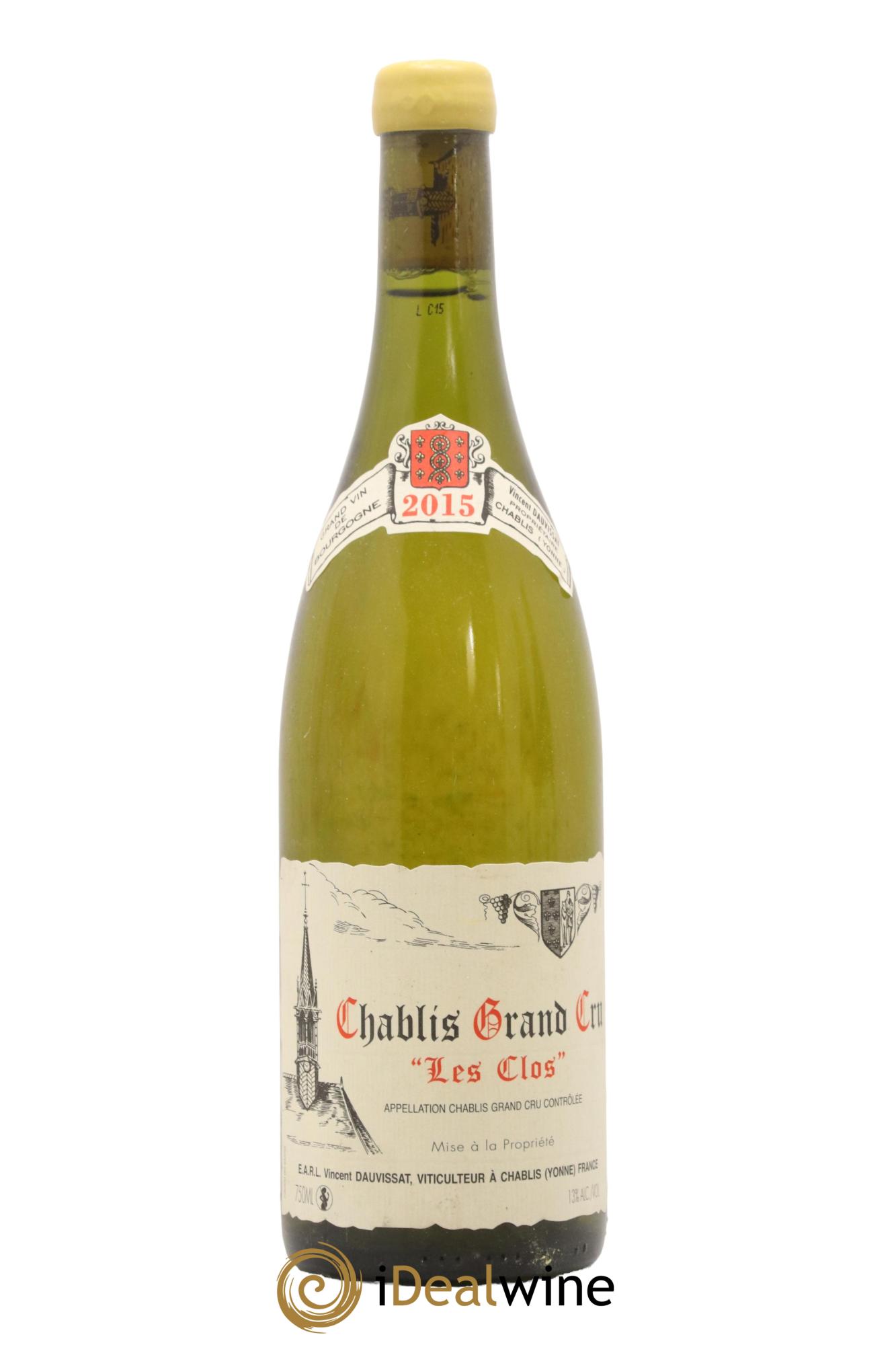 Chablis Grand Cru Les Clos Vincent Dauvissat (Domaine) 2015 - Posten von 1 Flasche - 0