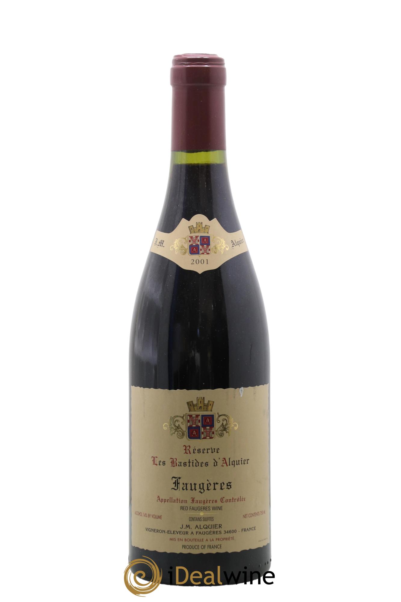 Faugères Domaine Jean-Michel Alquier  Les Bastides d'Alquier 2001 - Lotto di 1 bottiglia - 0