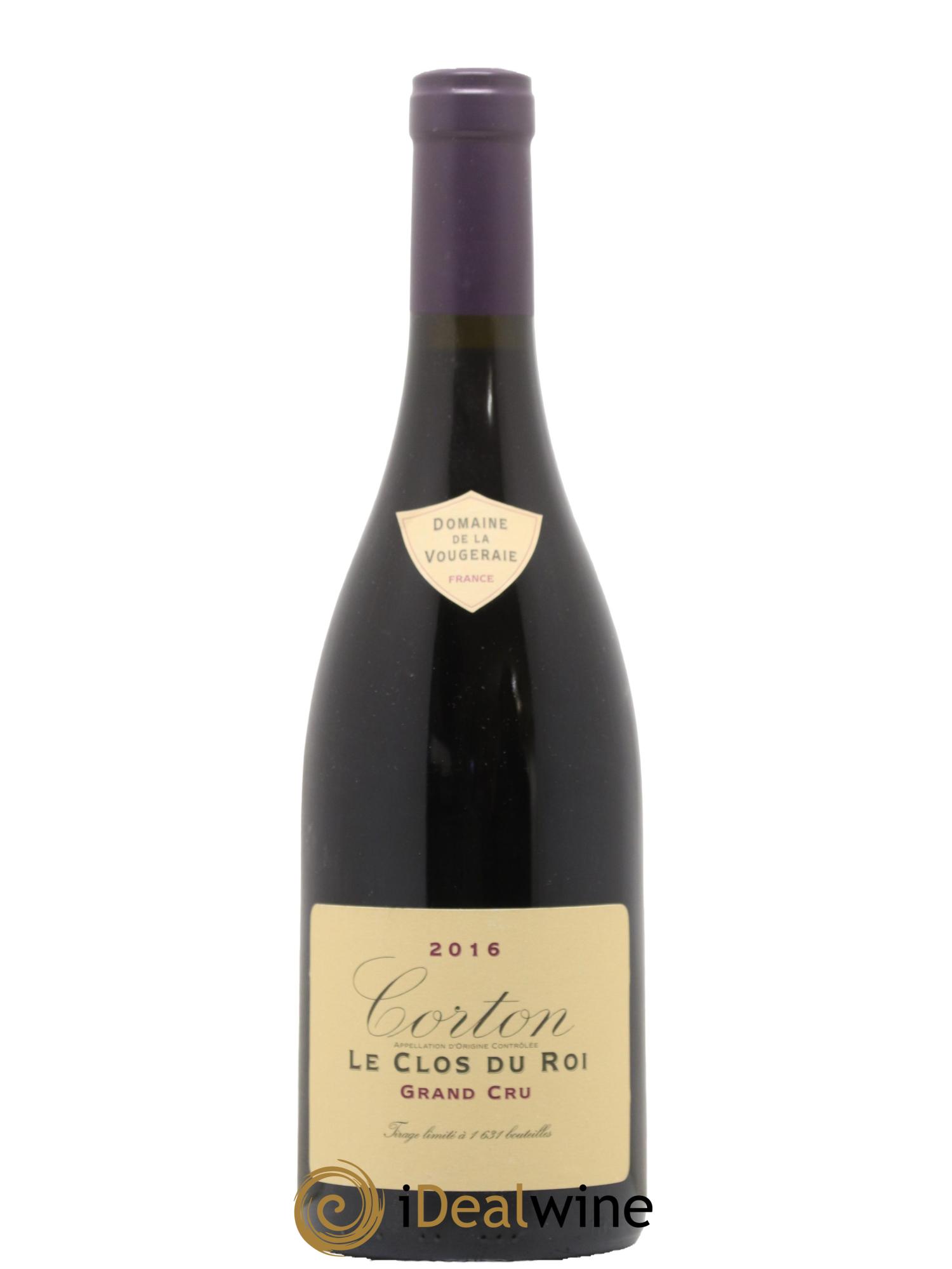 Corton Grand Cru Le Clos du Roi La Vougeraie 2016 - Lot de 1 bouteille - 0